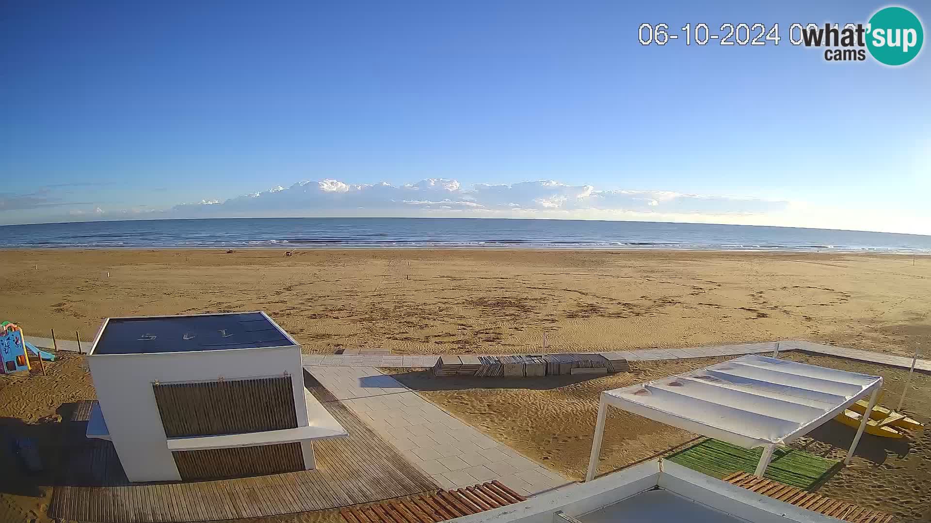 Webcam Riccione plage – Bagni Oreste spiaggia 115 – Italie