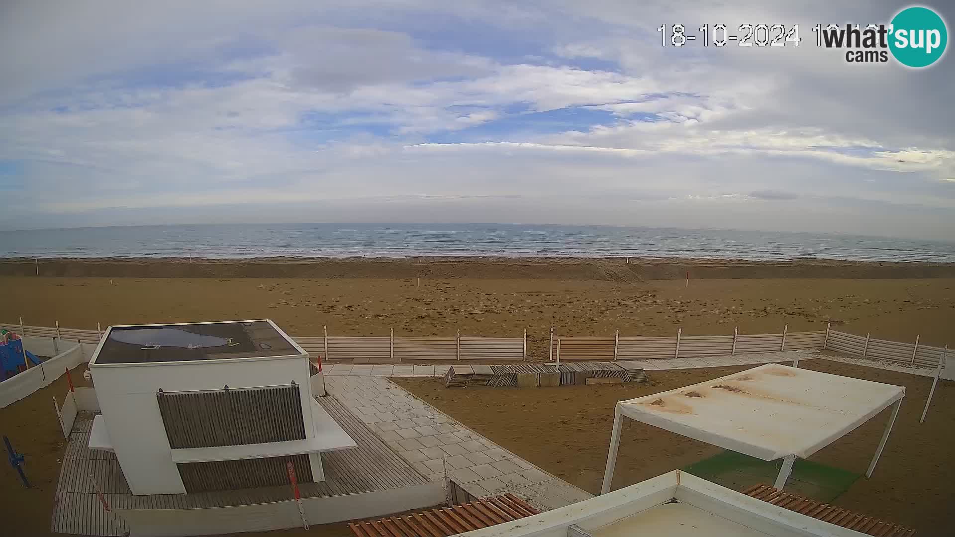 Live webcam Riccione Strand – Bagni Oreste spiaggia 115 – Italien