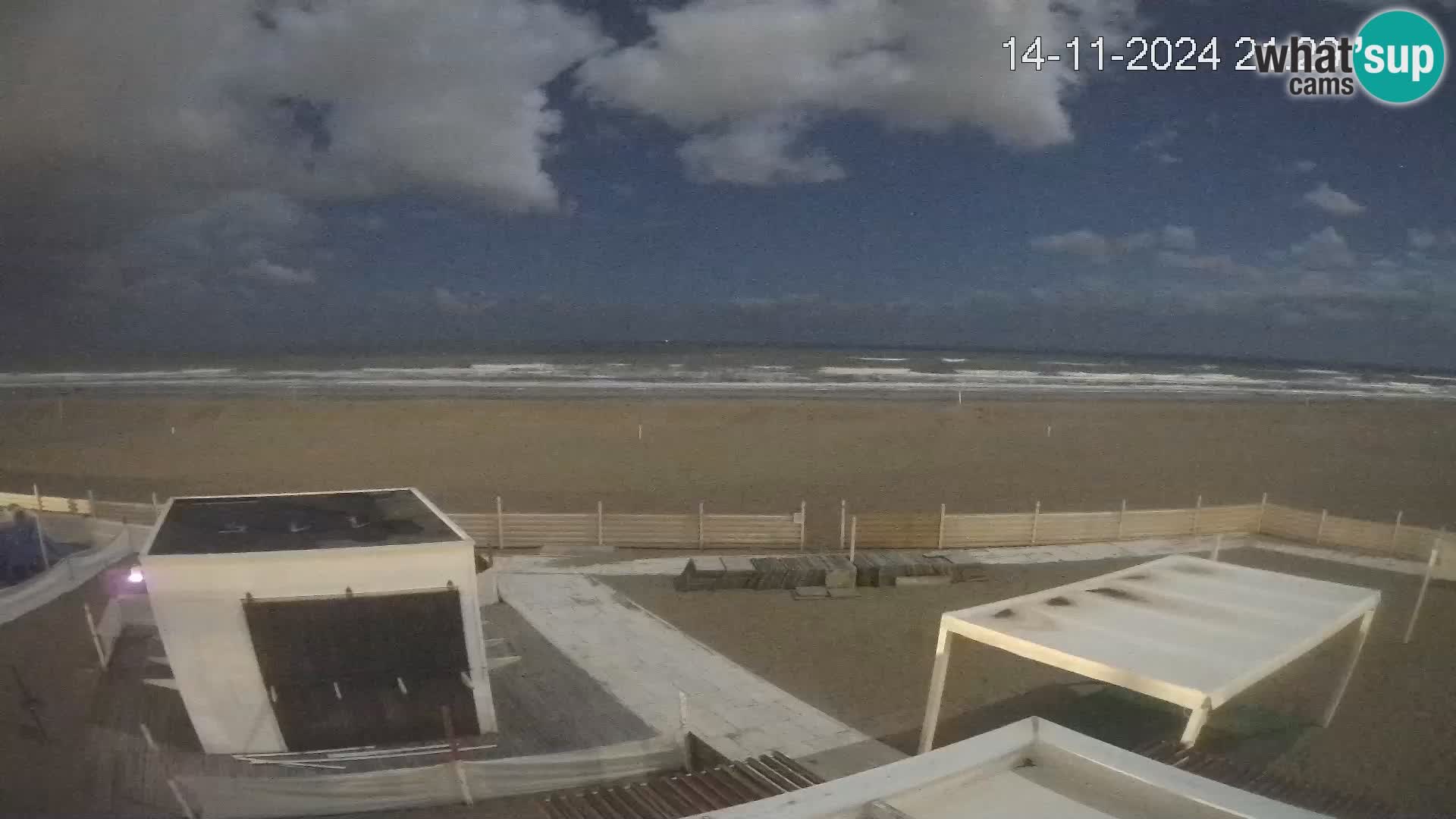 Live webcam Riccione Strand – Bagni Oreste spiaggia 115 – Italien