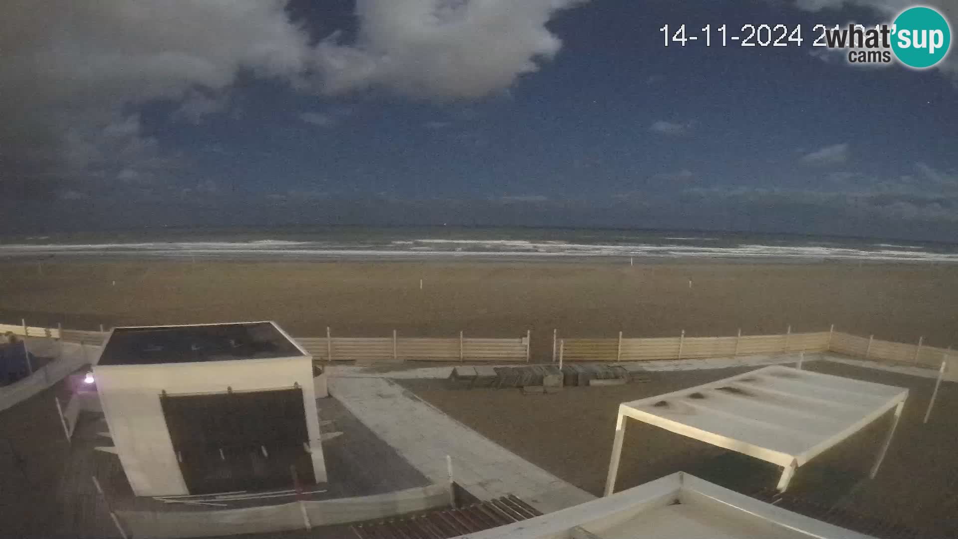 Live webcam Riccione Strand – Bagni Oreste spiaggia 115 – Italien