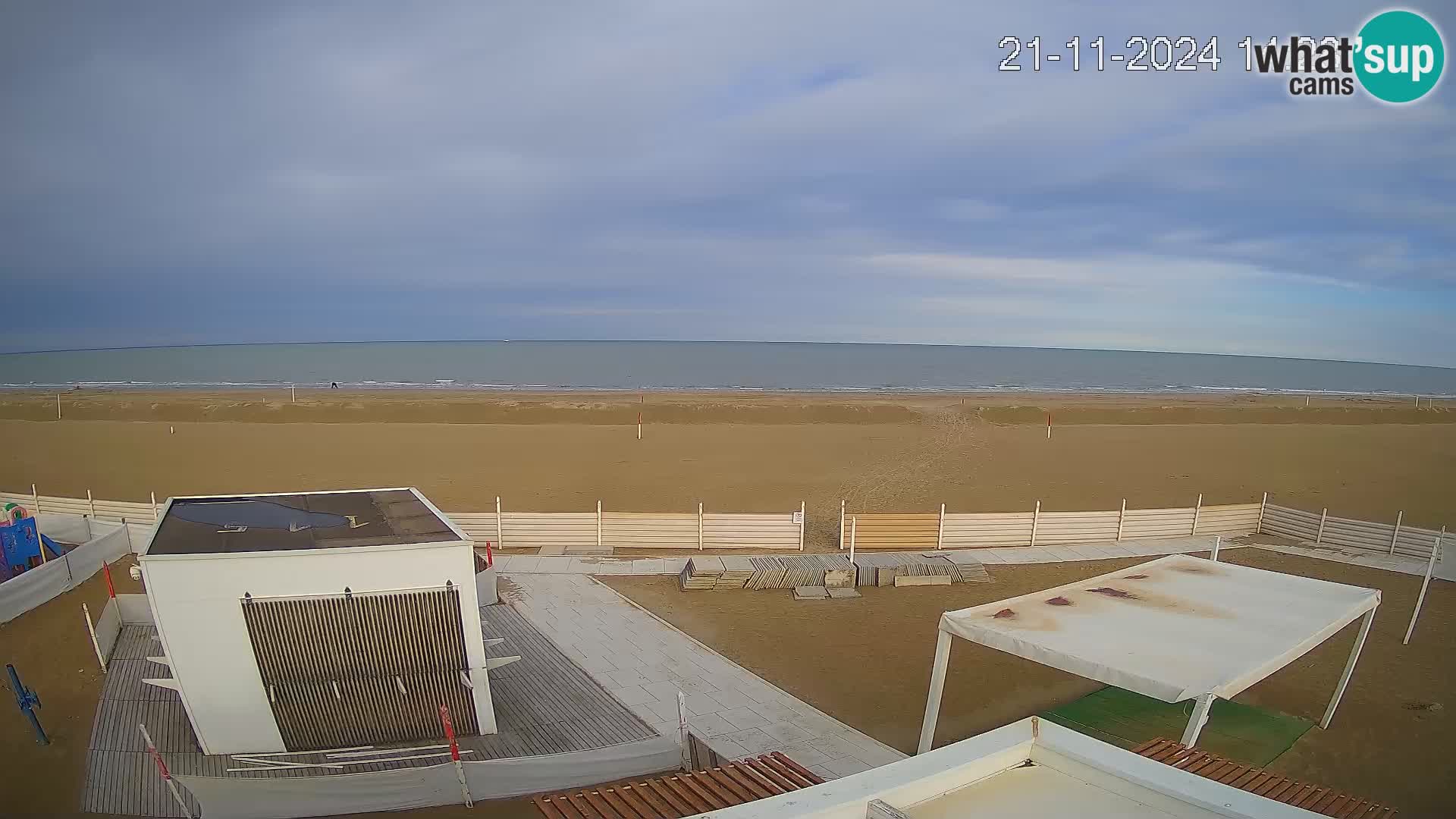 Live webcam Riccione Strand – Bagni Oreste spiaggia 115 – Italien