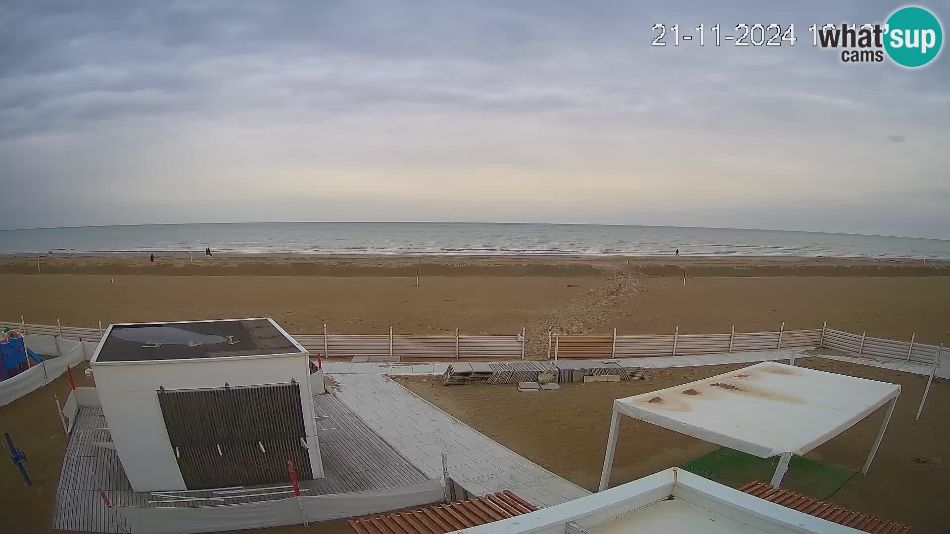 Live webcam Riccione Strand – Bagni Oreste spiaggia 115 – Italien