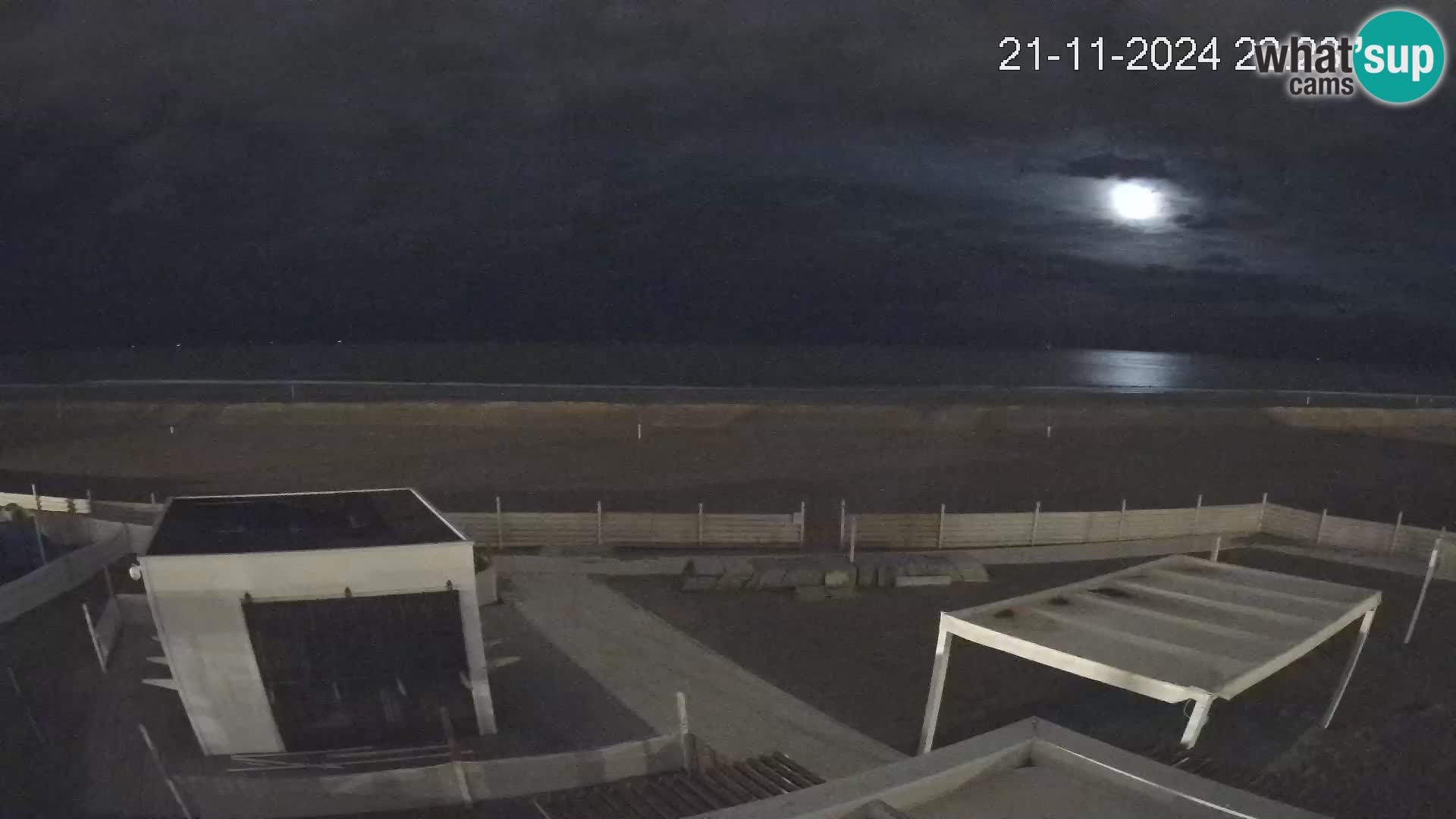 Live webcam Riccione Strand – Bagni Oreste spiaggia 115 – Italien