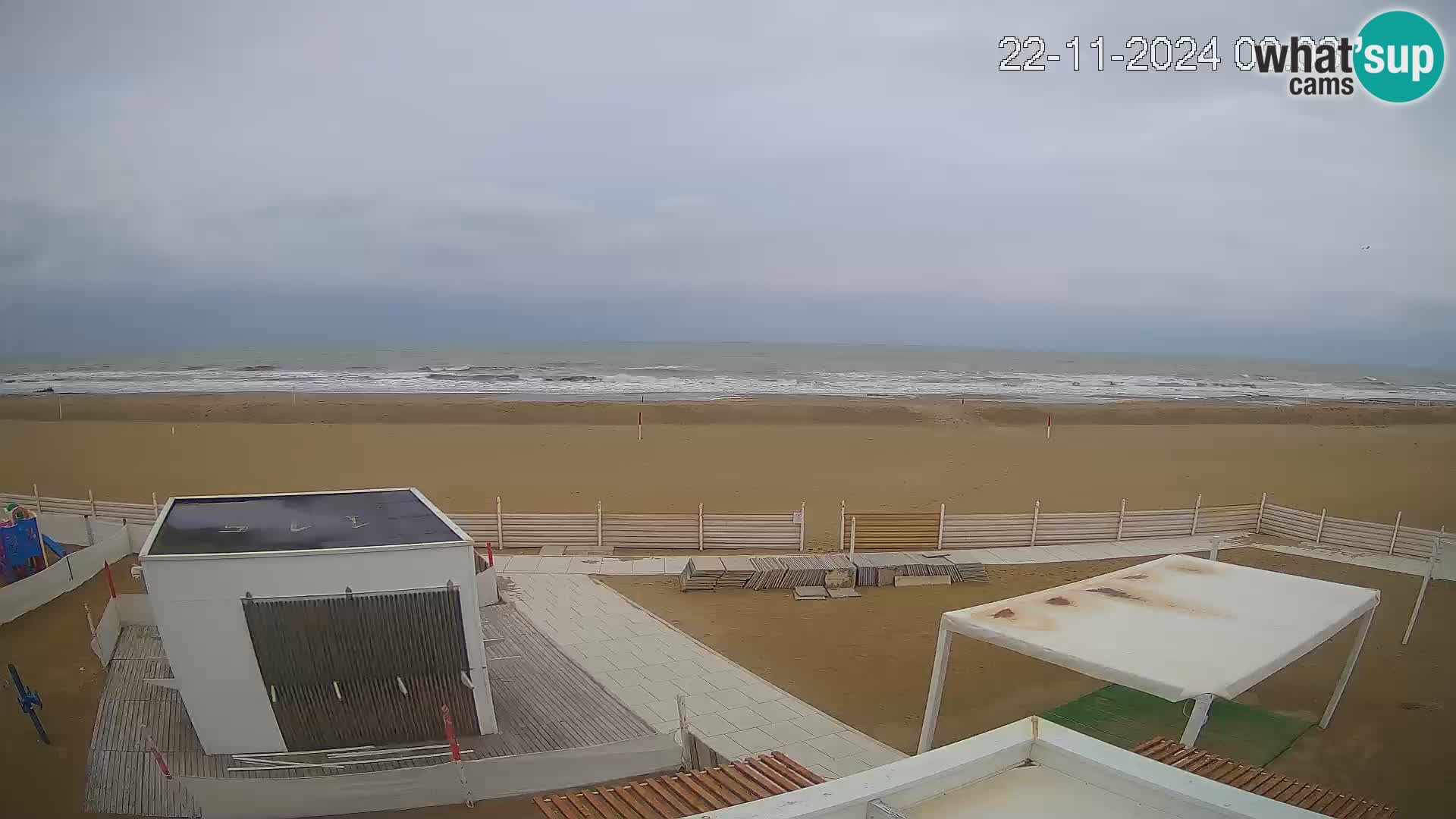 Live webcam Riccione Strand – Bagni Oreste spiaggia 115 – Italien