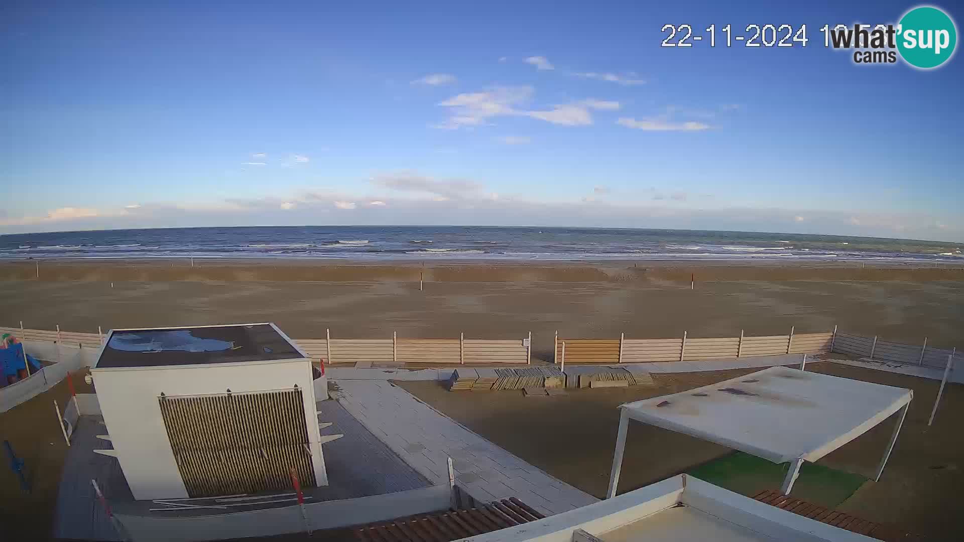 Live webcam Riccione Strand – Bagni Oreste spiaggia 115 – Italien