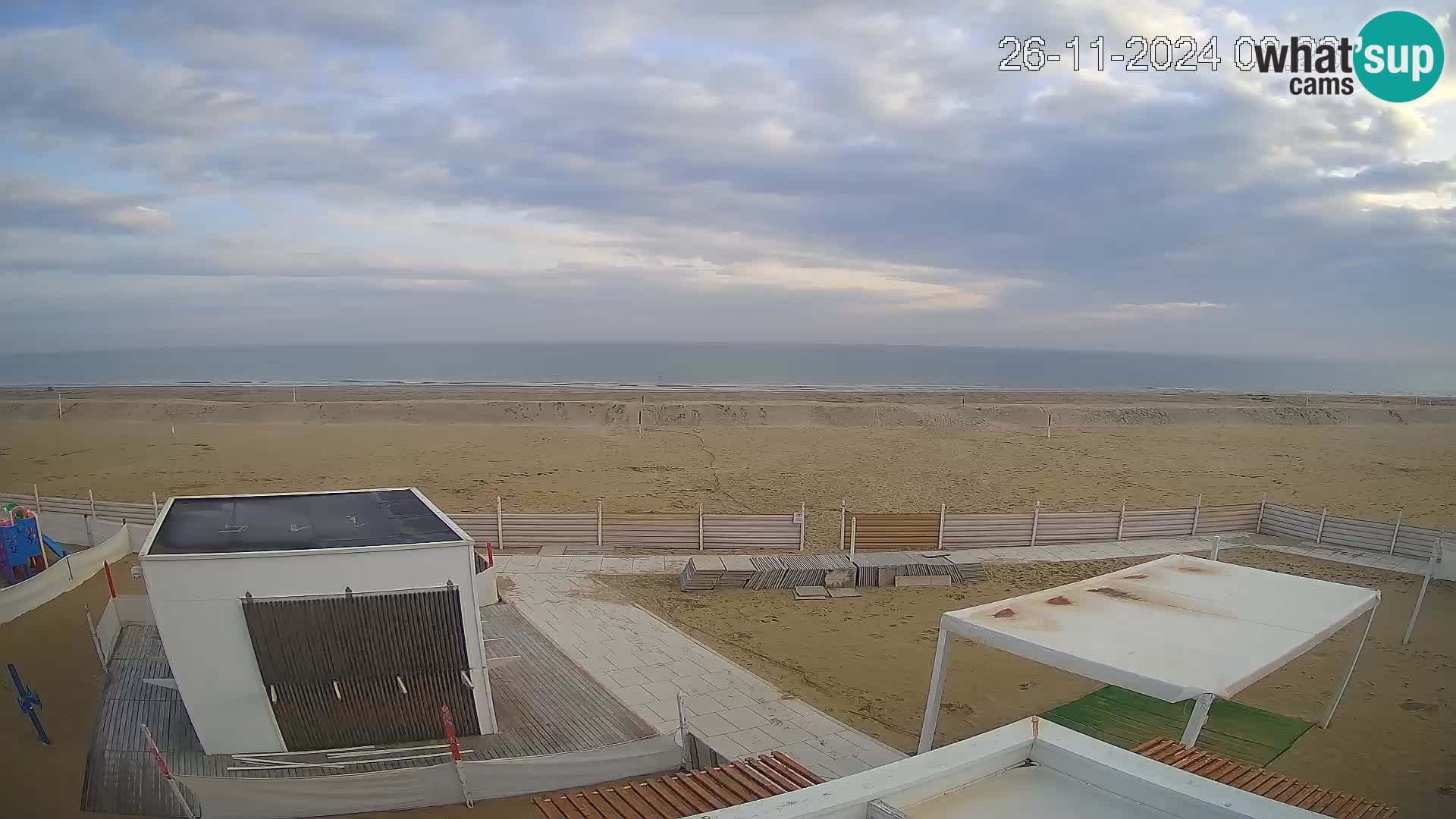 Live webcam Riccione Strand – Bagni Oreste spiaggia 115 – Italien