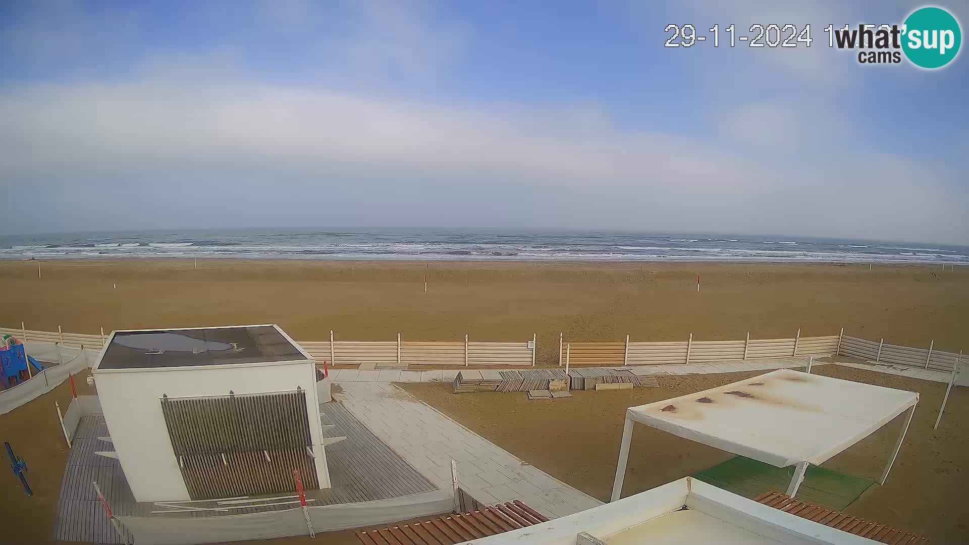 Live webcam Riccione Strand – Bagni Oreste spiaggia 115 – Italien