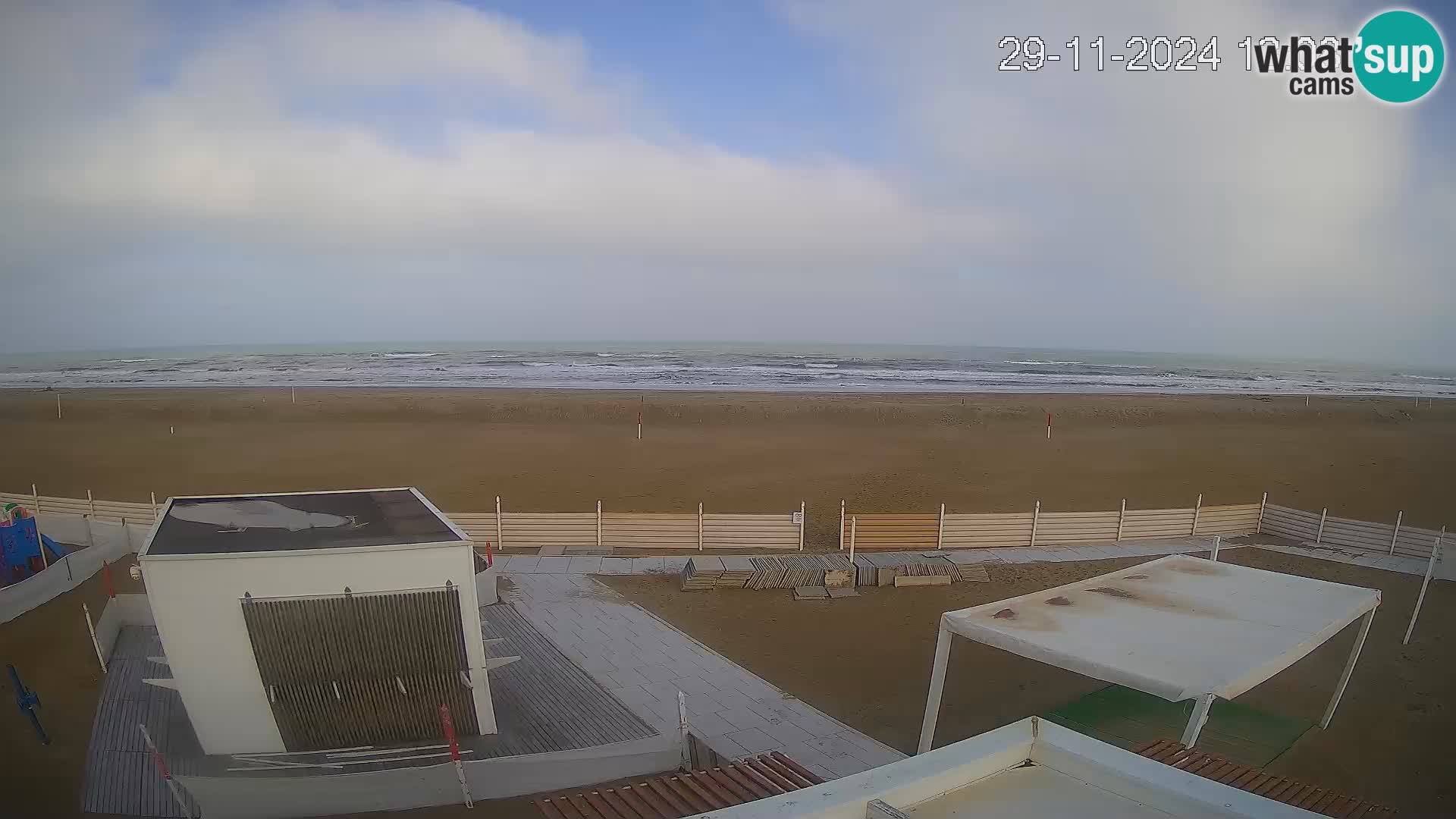 Live webcam Riccione Strand – Bagni Oreste spiaggia 115 – Italien