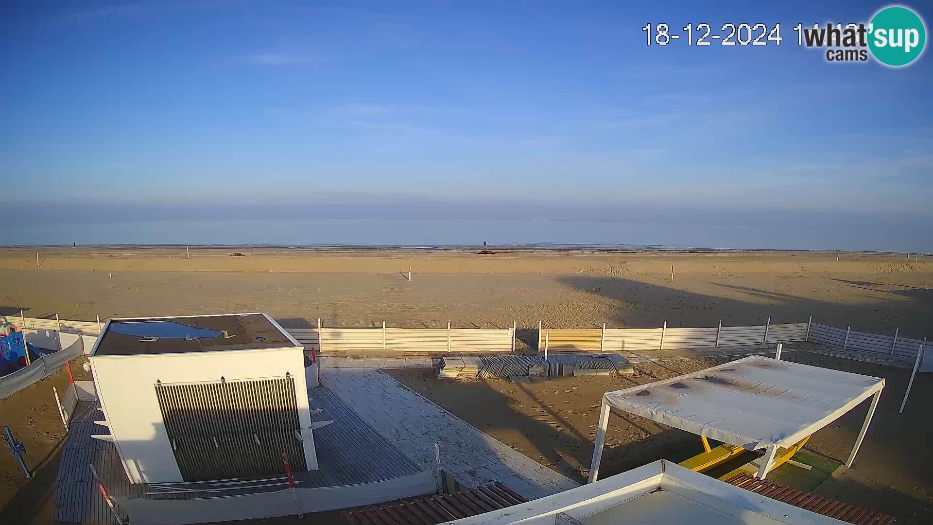 Live webcam Riccione Strand – Bagni Oreste spiaggia 115 – Italien