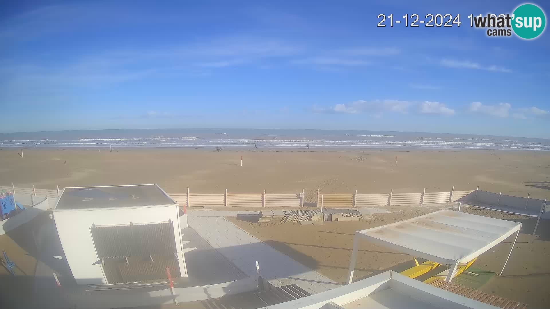 Live webcam Riccione Strand – Bagni Oreste spiaggia 115 – Italien