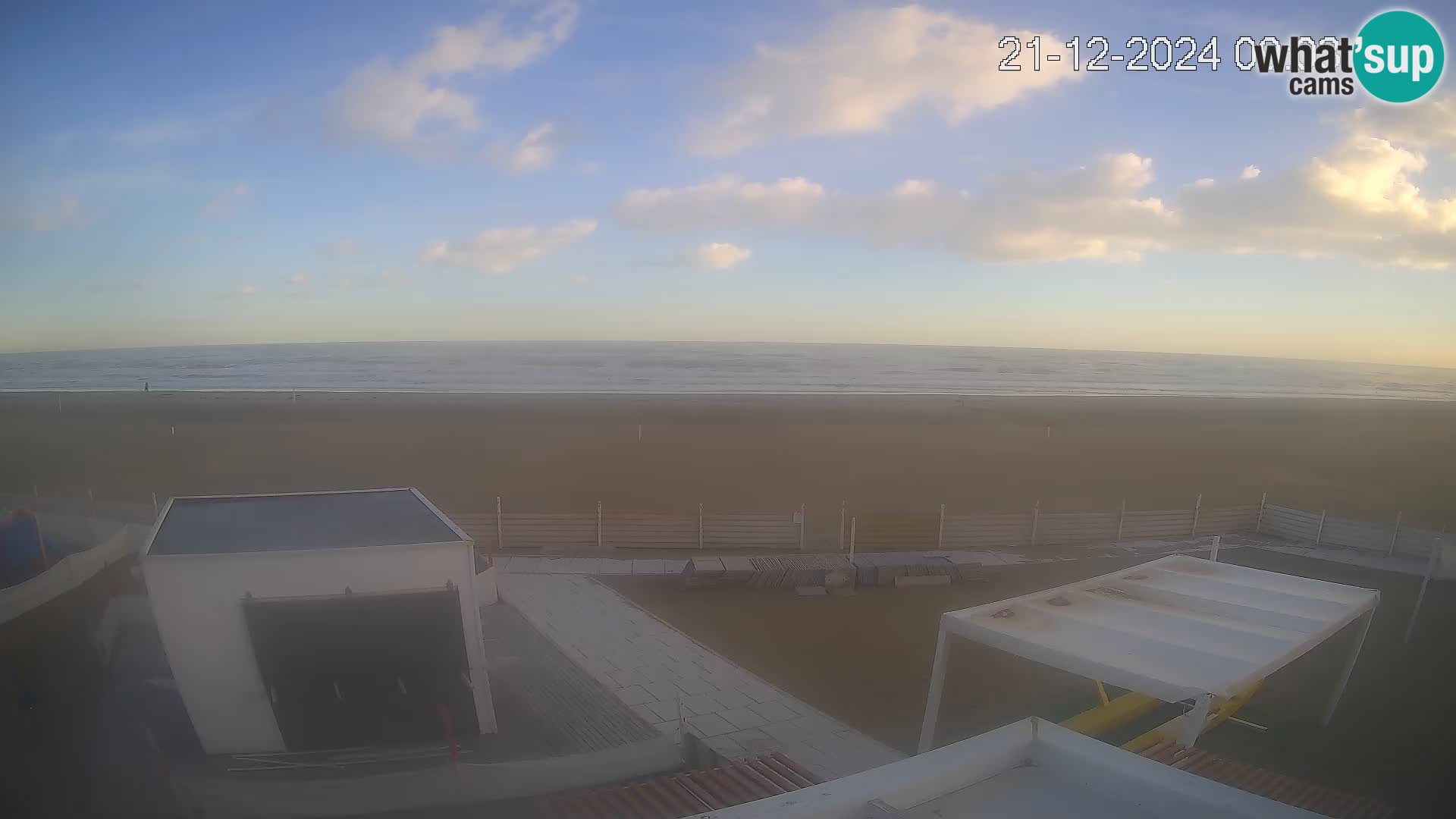 Live webcam Riccione Strand – Bagni Oreste spiaggia 115 – Italien