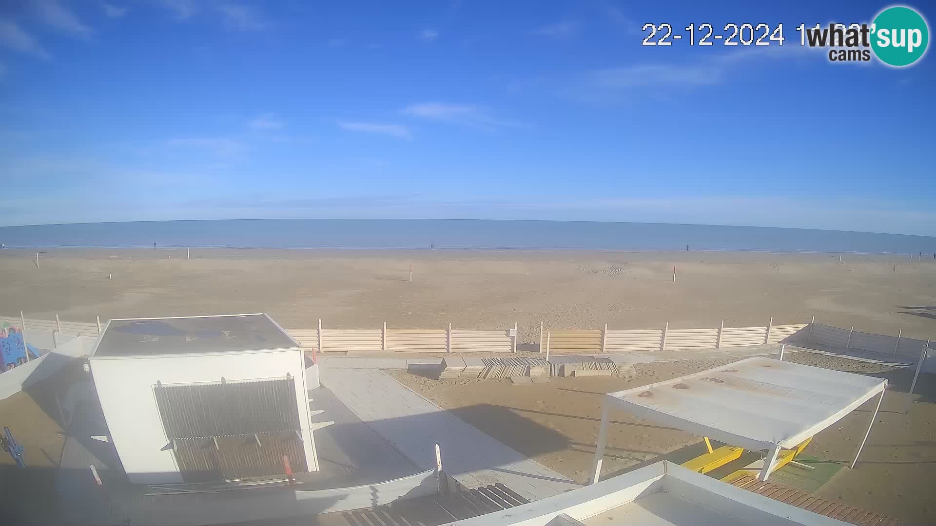 Live webcam Riccione Strand – Bagni Oreste spiaggia 115 – Italien