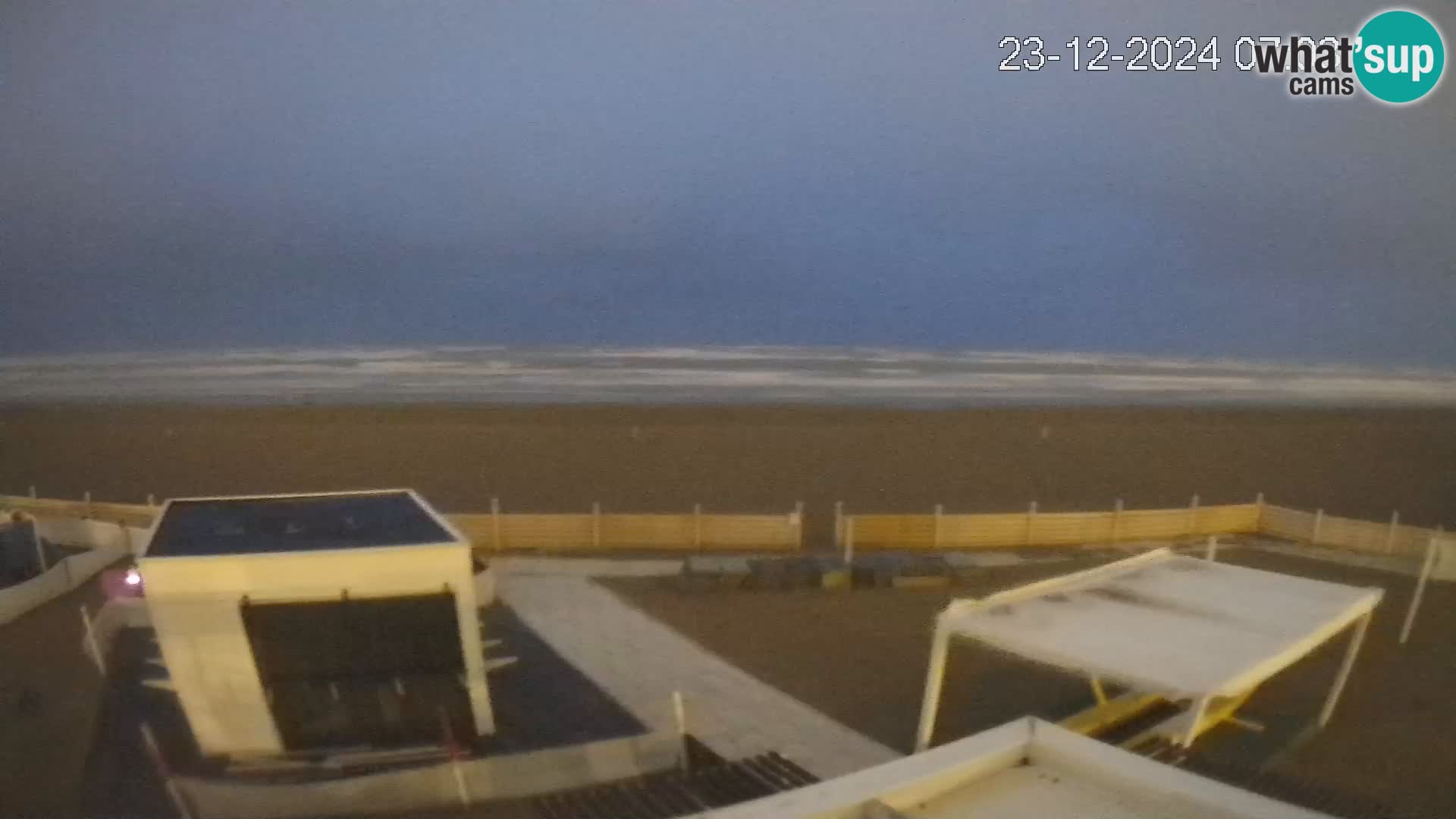 Live webcam Riccione Strand – Bagni Oreste spiaggia 115 – Italien