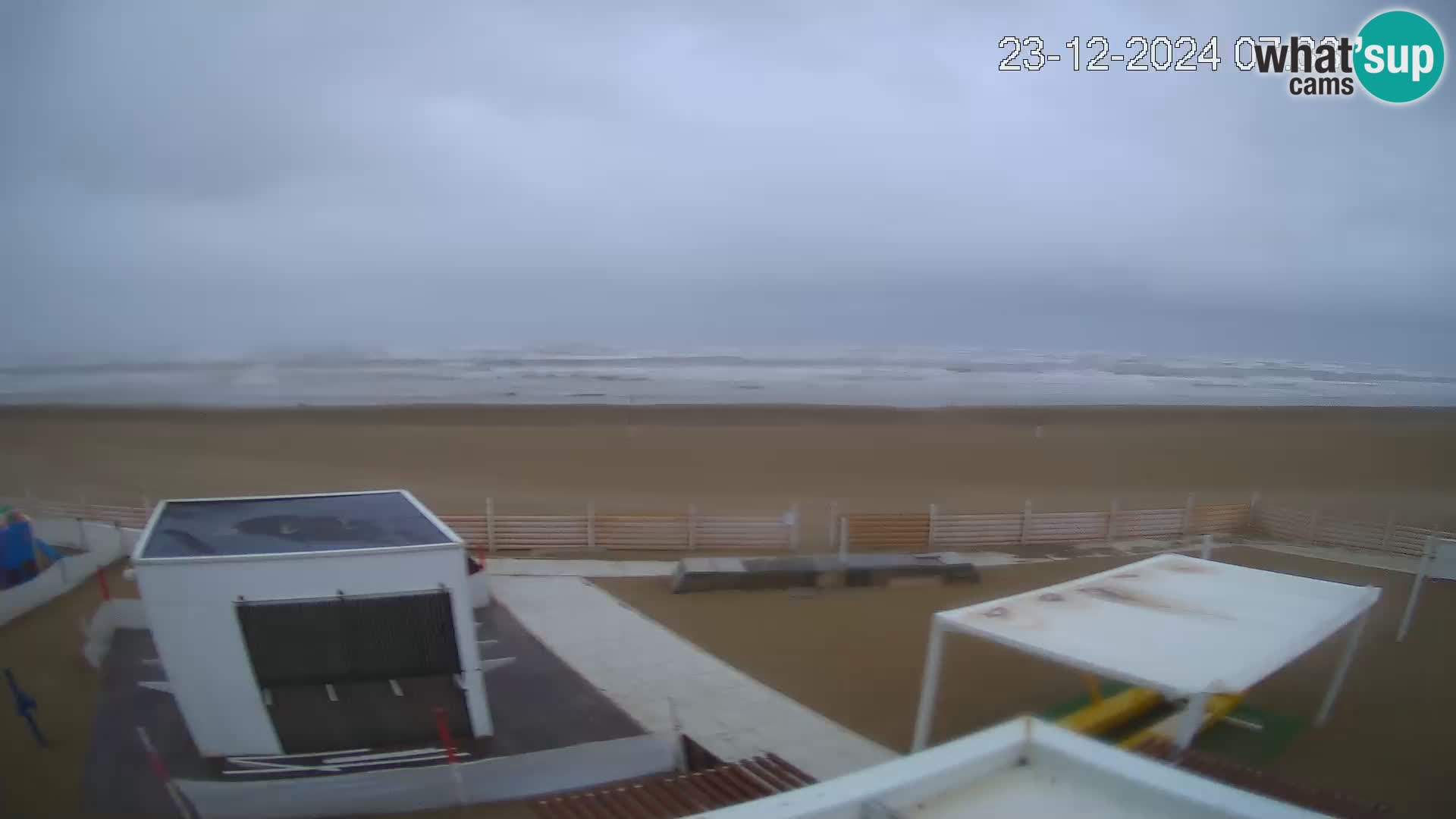 Live webcam Riccione Strand – Bagni Oreste spiaggia 115 – Italien