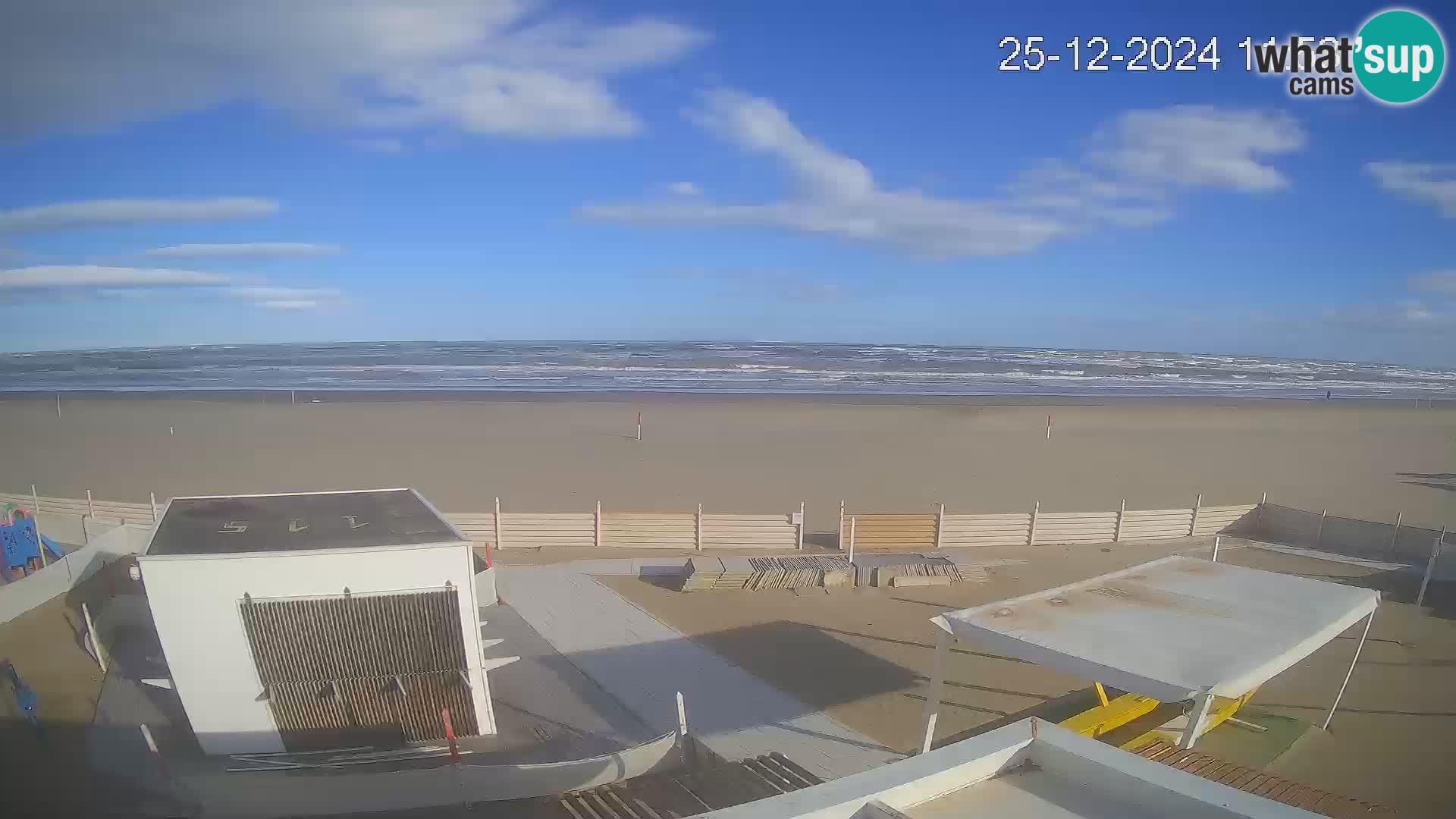 Webcam Riccione plage – Bagni Oreste spiaggia 115 – Italie