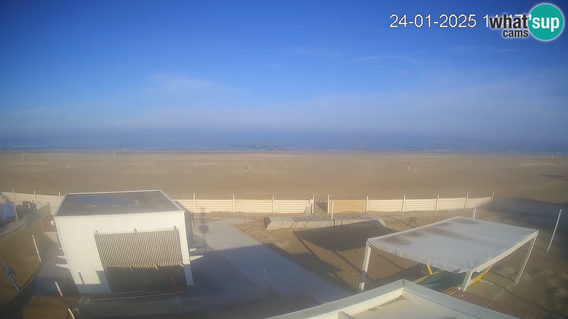 Webcam Riccione plage – Bagni Oreste spiaggia 115 – Italie