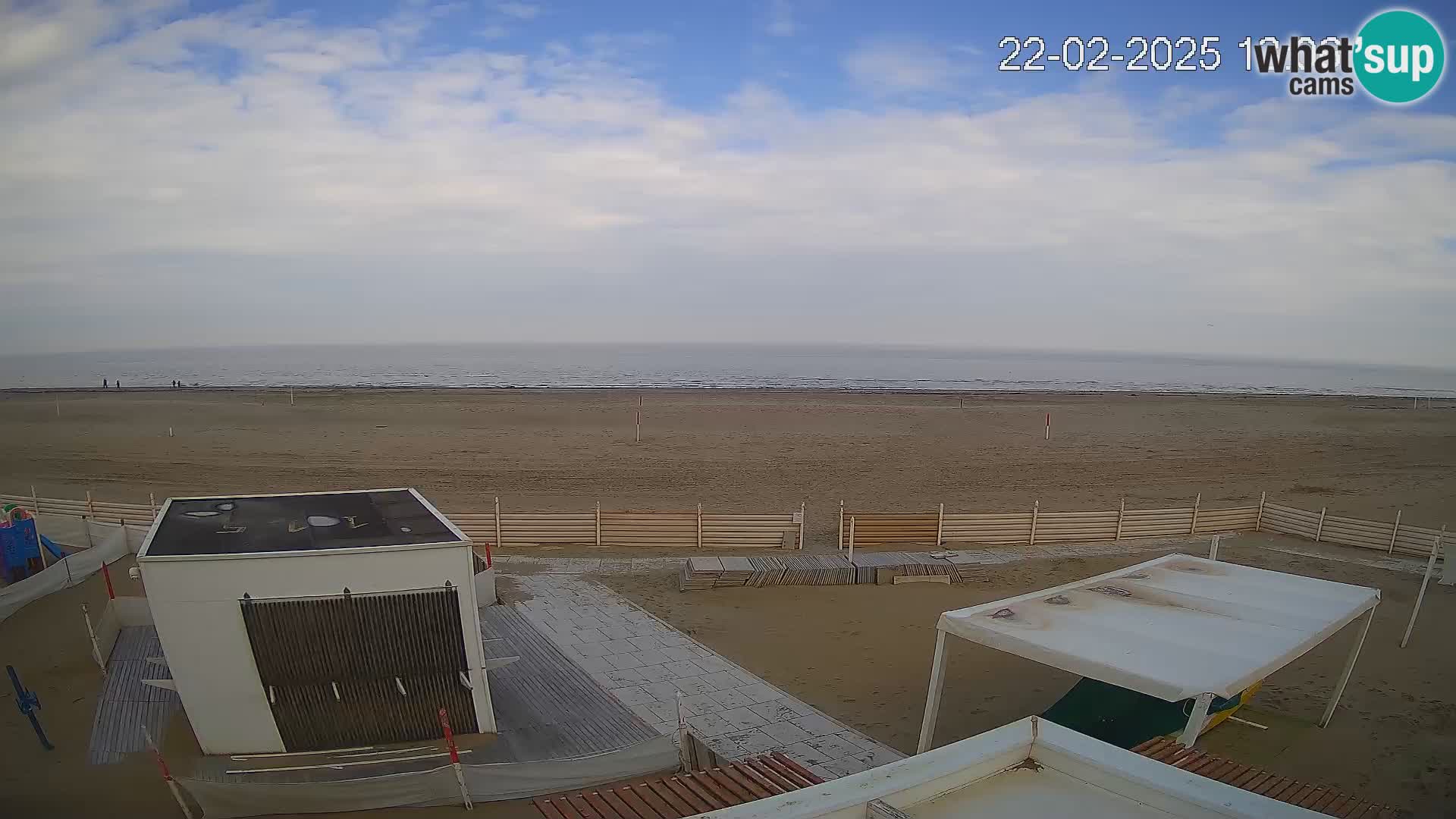 Live webcam Riccione Strand – Bagni Oreste spiaggia 115 – Italien