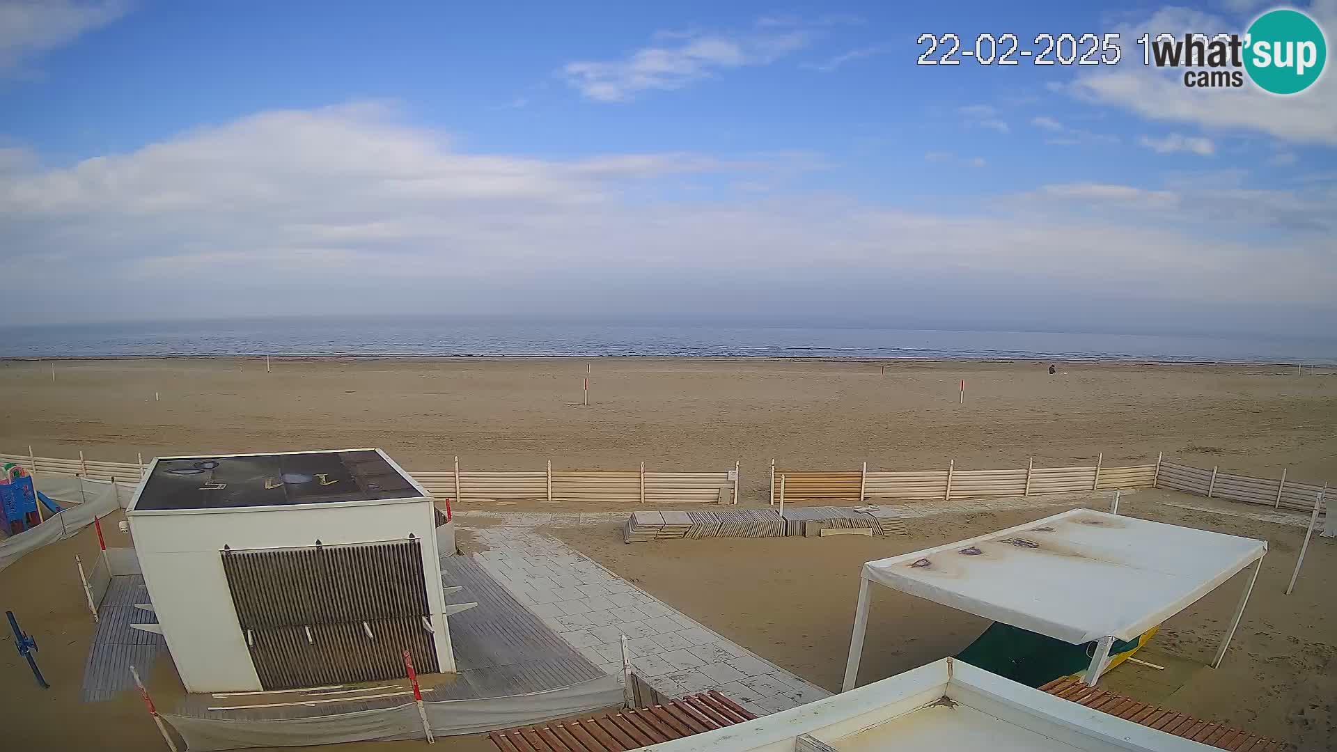 Live webcam Riccione Strand – Bagni Oreste spiaggia 115 – Italien