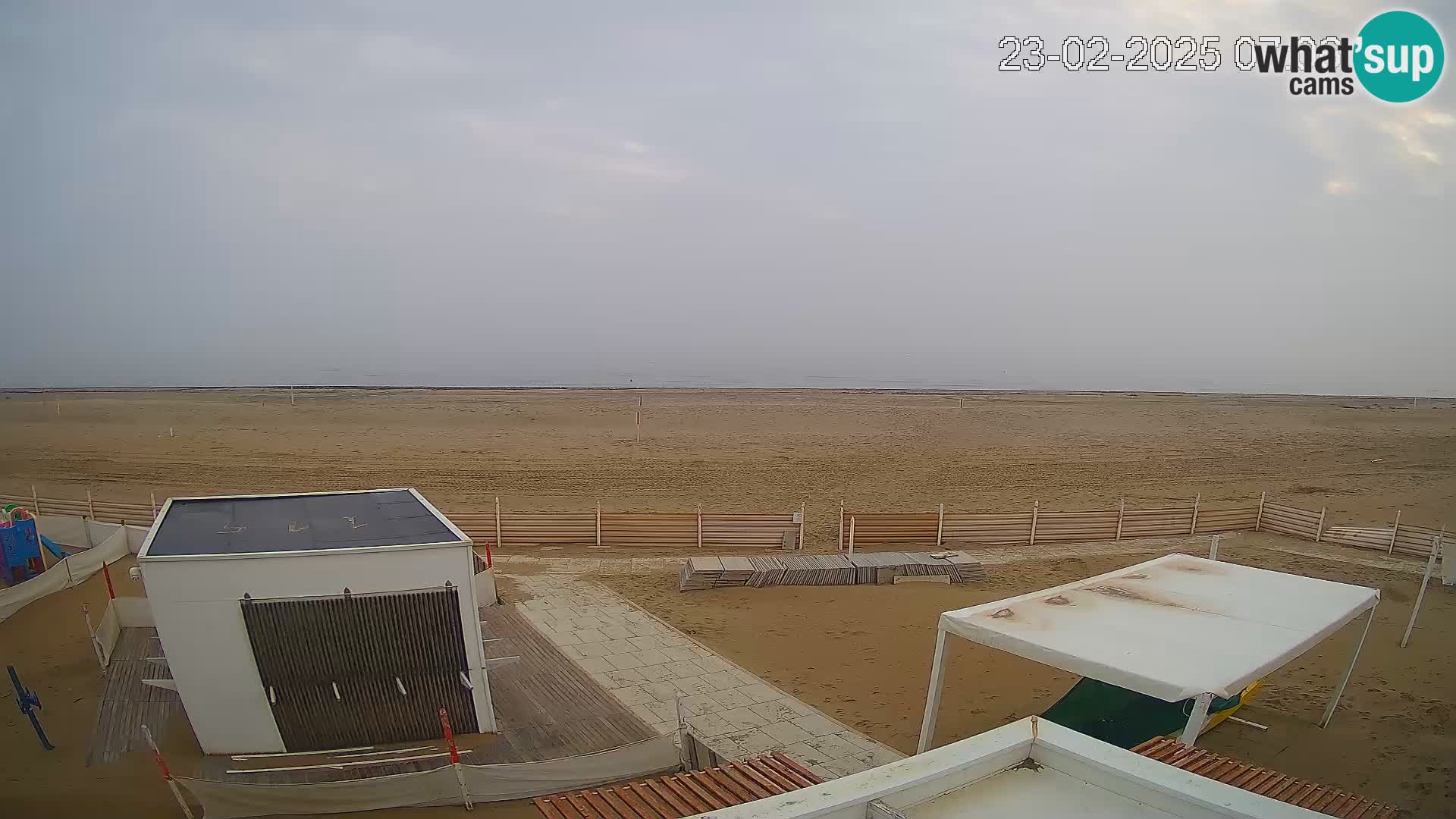 Live webcam Riccione Strand – Bagni Oreste spiaggia 115 – Italien