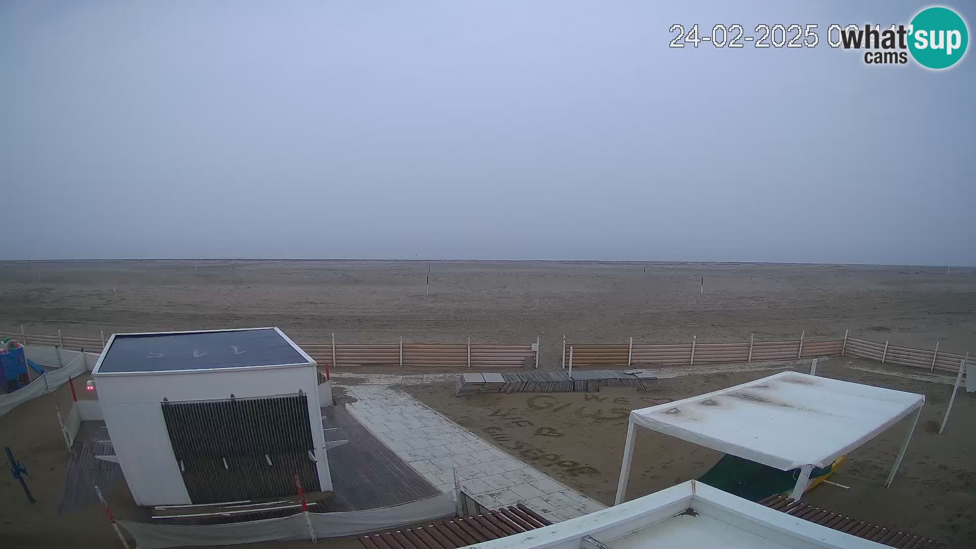 Live webcam Riccione Strand – Bagni Oreste spiaggia 115 – Italien