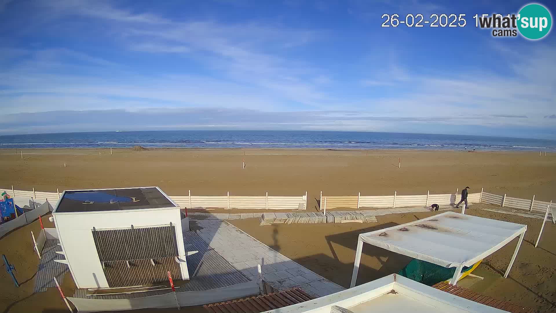 Live webcam Riccione Strand – Bagni Oreste spiaggia 115 – Italien