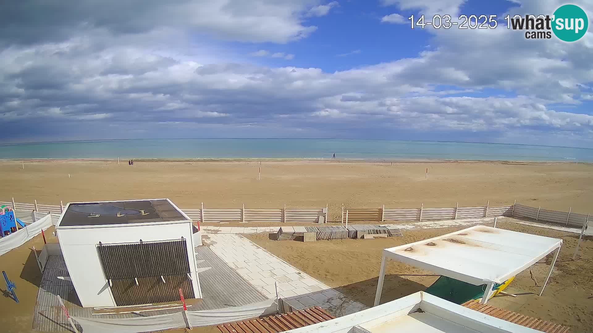 Live webcam Riccione Strand – Bagni Oreste spiaggia 115 – Italien