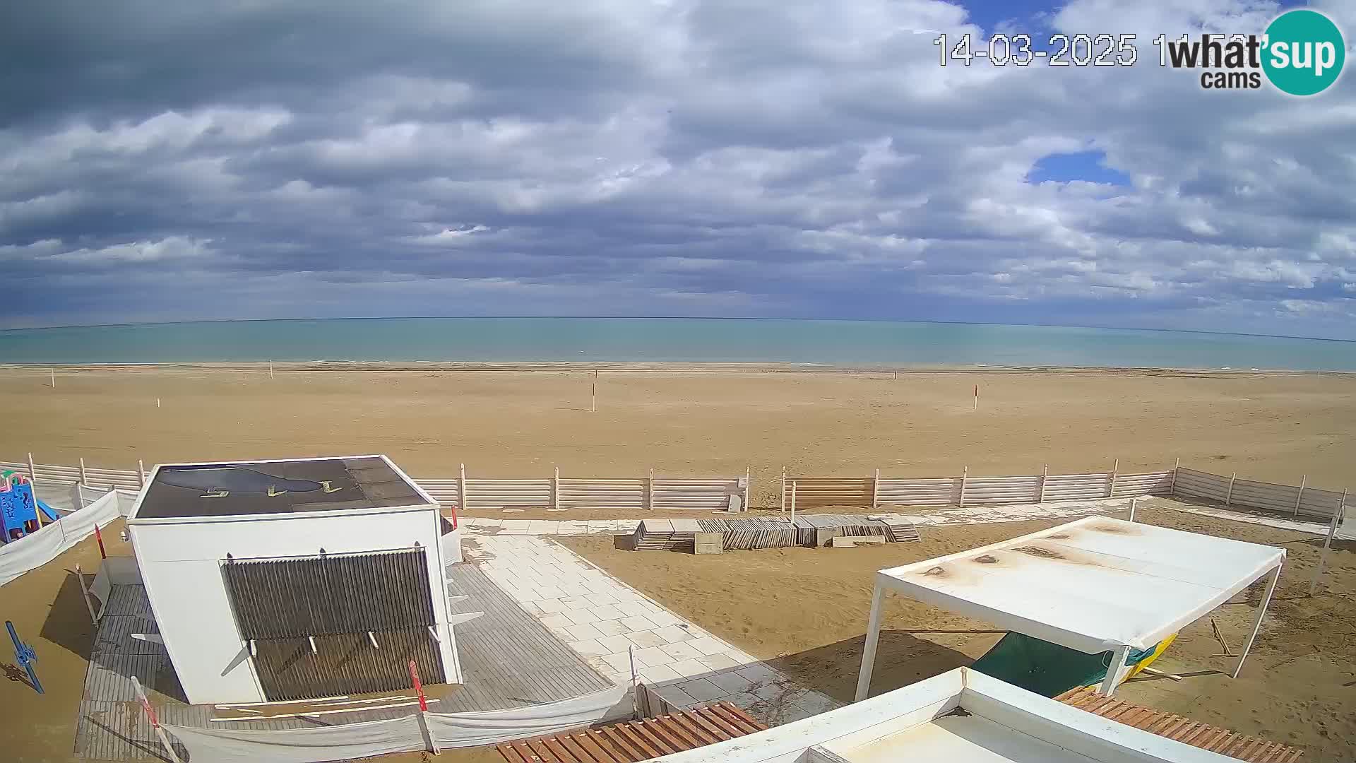 Live webcam Riccione Strand – Bagni Oreste spiaggia 115 – Italien