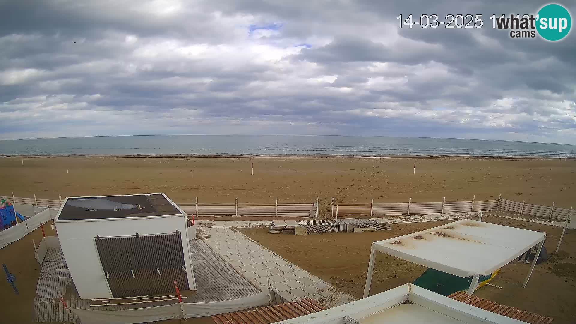 Live webcam Riccione Strand – Bagni Oreste spiaggia 115 – Italien