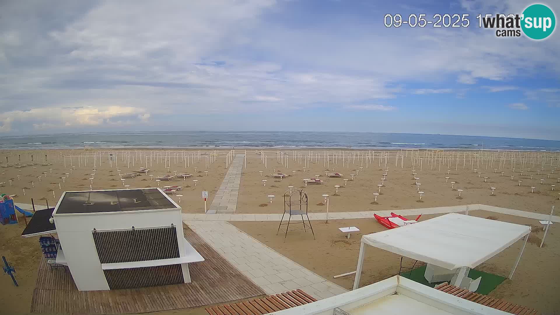 Web kamera plaža Riccione – Bagni Oreste spiaggia 115 – Italija