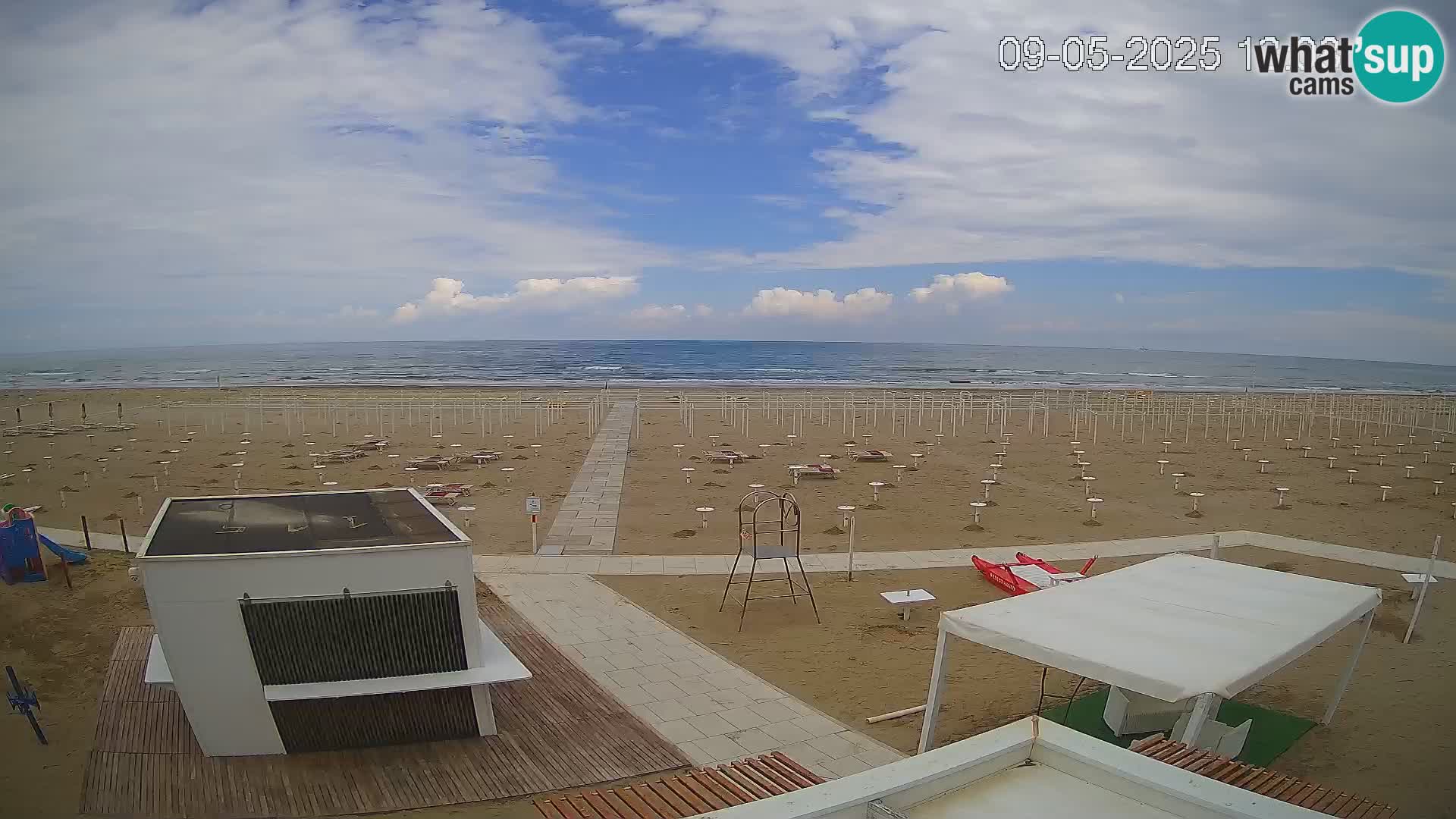 Web kamera plaža Riccione – Bagni Oreste spiaggia 115 – Italija