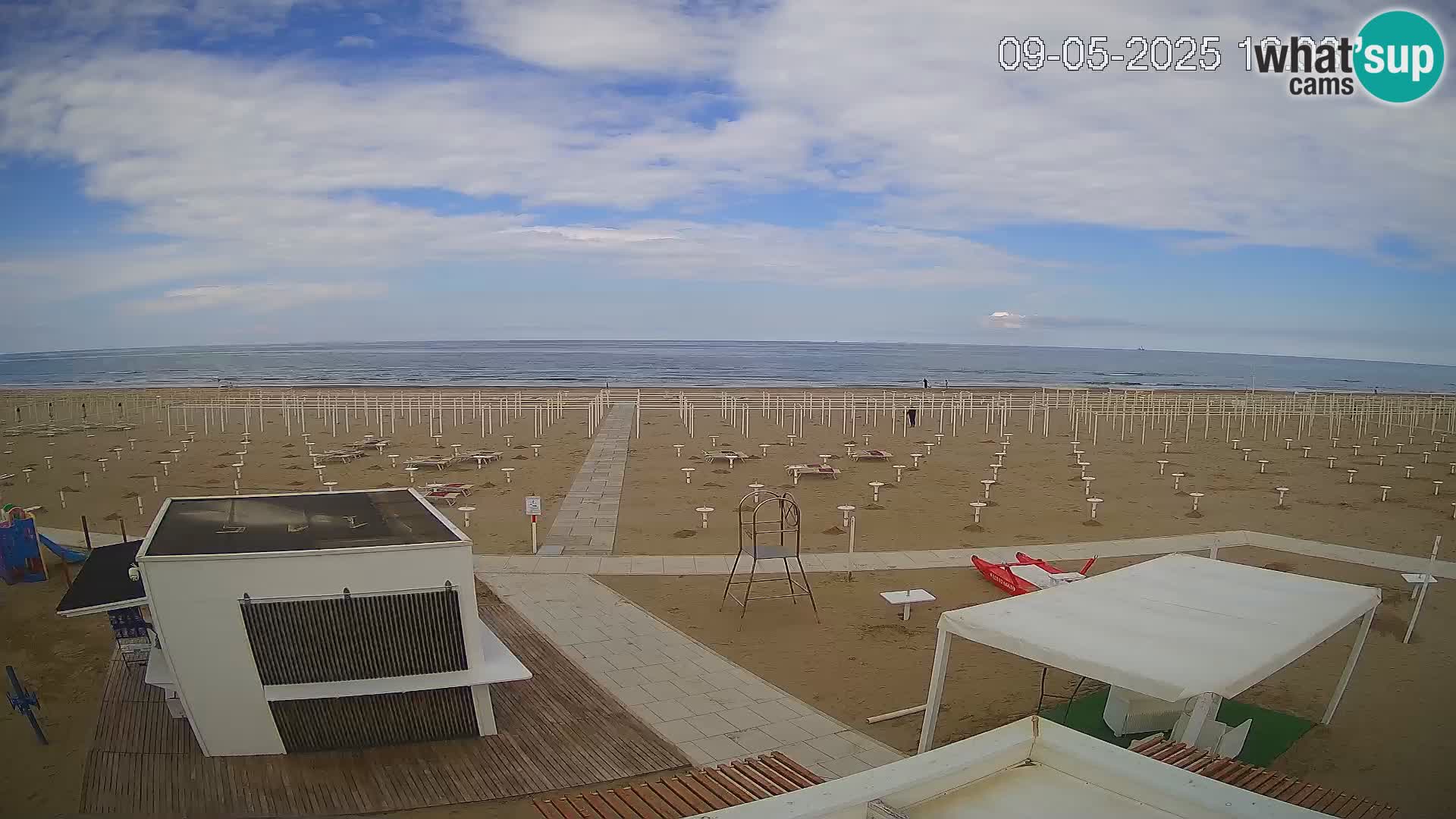Spletna kamera plaža Riccione – Bagni Oreste spiaggia 115 – Italija