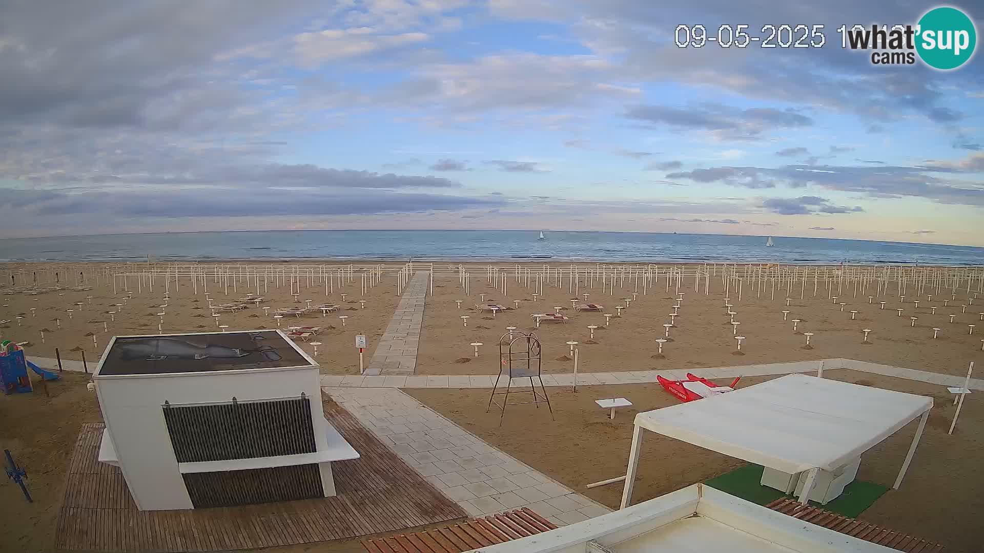 Web kamera plaža Riccione – Bagni Oreste spiaggia 115 – Italija