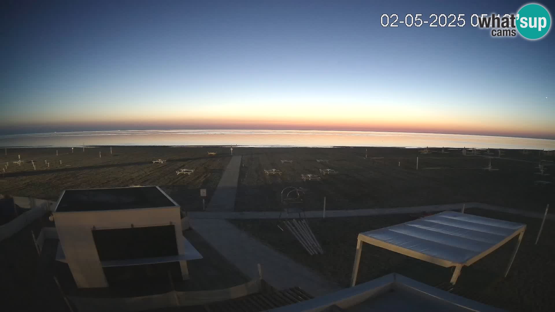 Webcam Riccione plage – Bagni Oreste spiaggia 115 – Italie