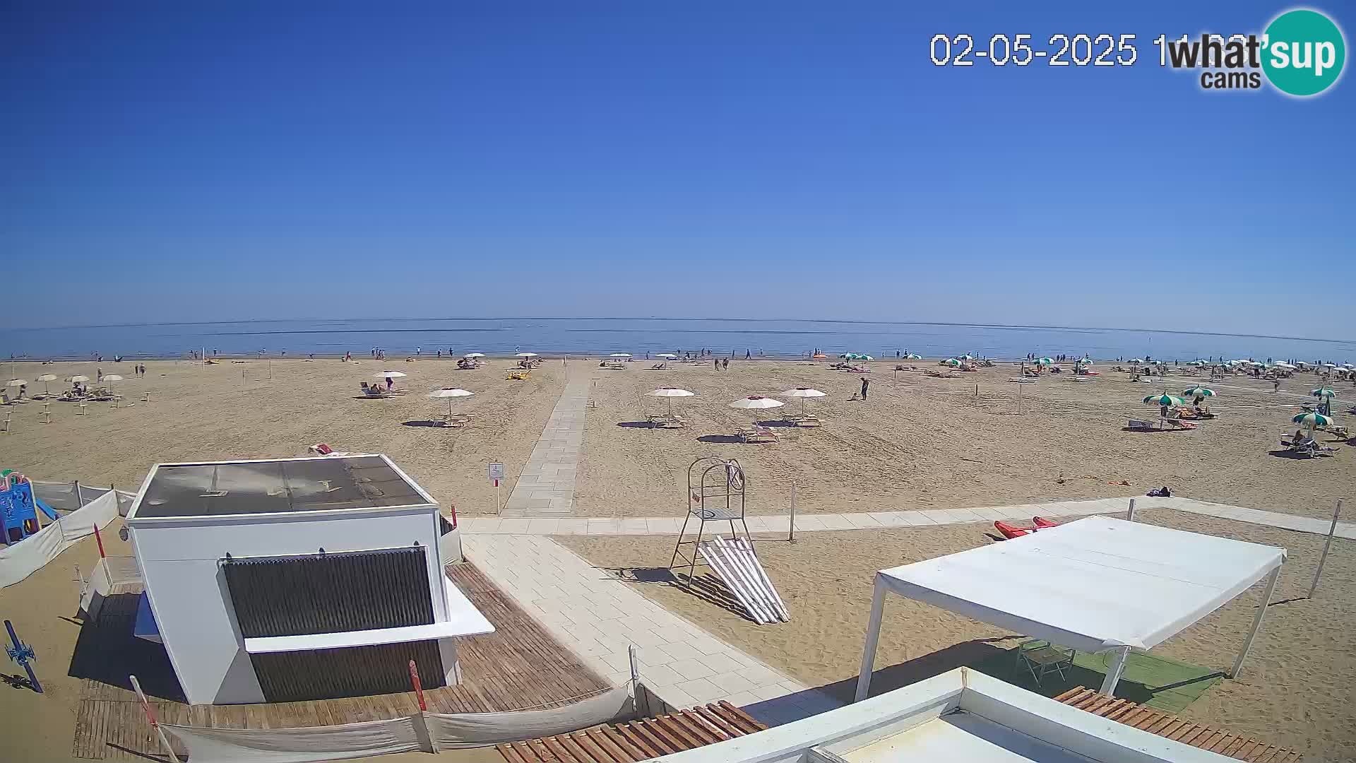 Live webcam Riccione – Bagni Oreste spiaggia 115