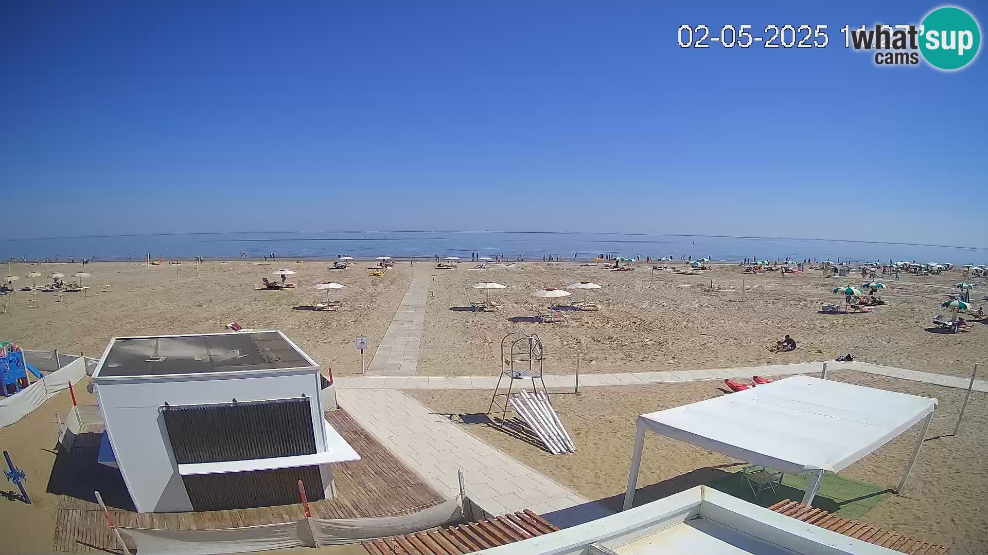 Live webcam Riccione – Bagni Oreste spiaggia 115