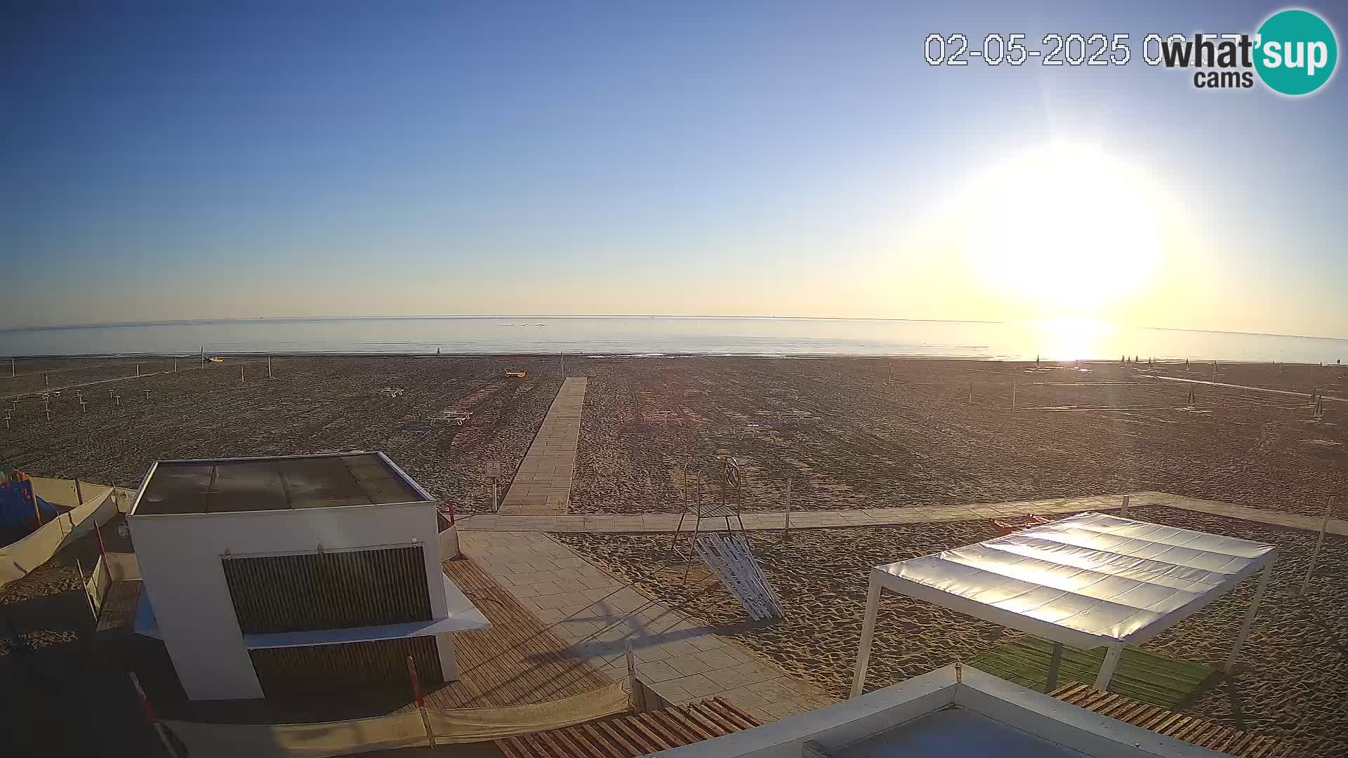 Live webcam Riccione – Bagni Oreste spiaggia 115