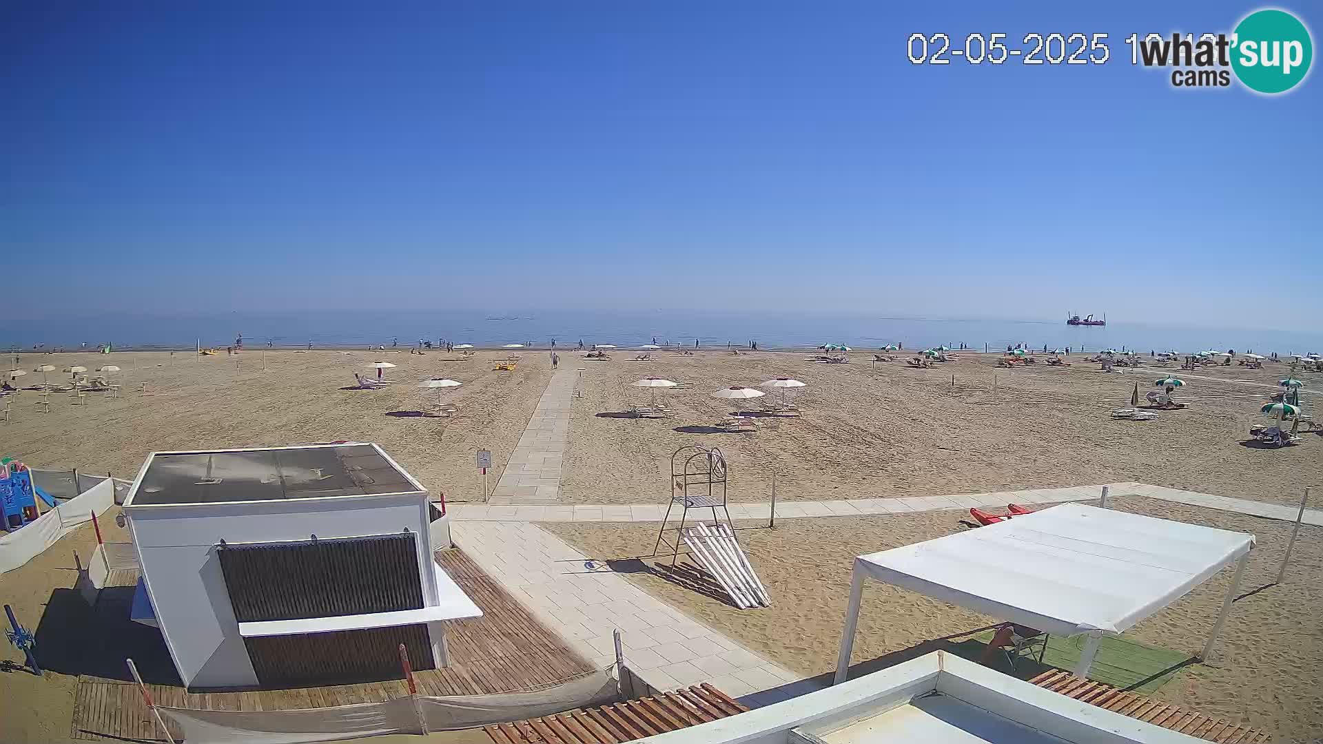 Camera en vivo playa Riccione – Bagni Oreste spiaggia 115 – Italia