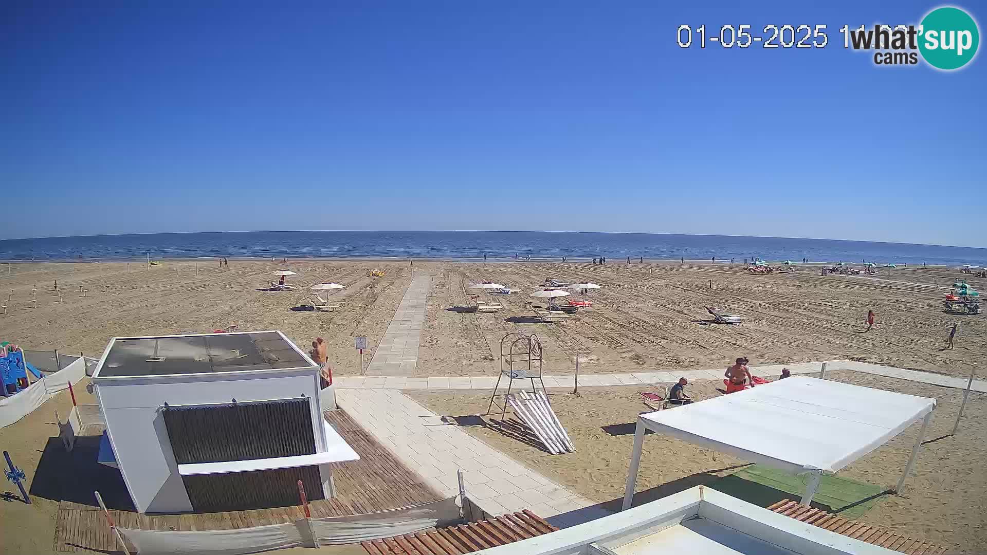 Camera en vivo playa Riccione – Bagni Oreste spiaggia 115 – Italia