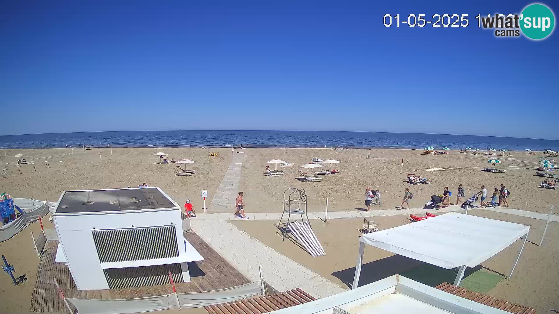 Live webcam Riccione beach – Bagni Oreste spiaggia 115
