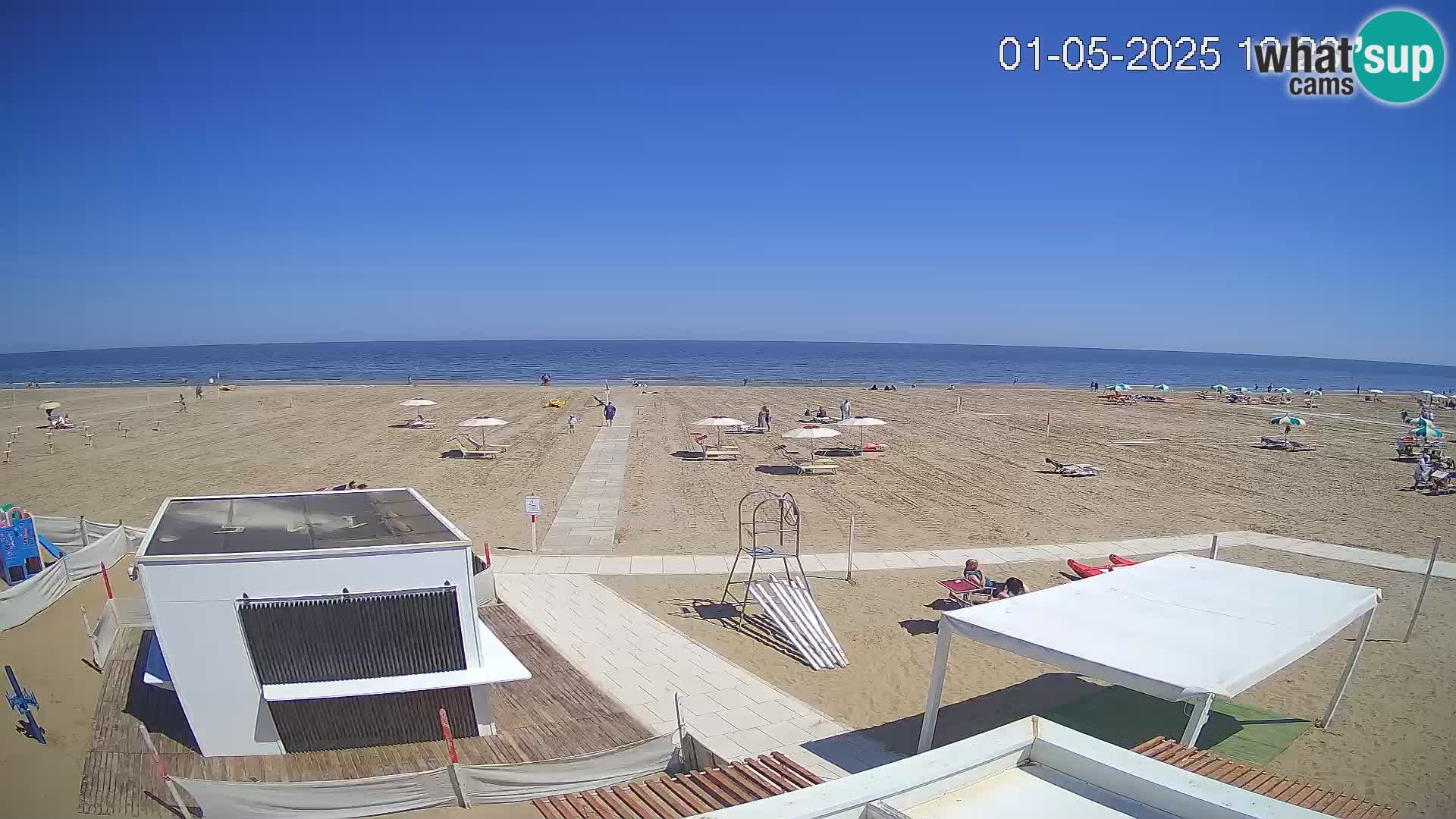 Live webcam Riccione – Bagni Oreste spiaggia 115