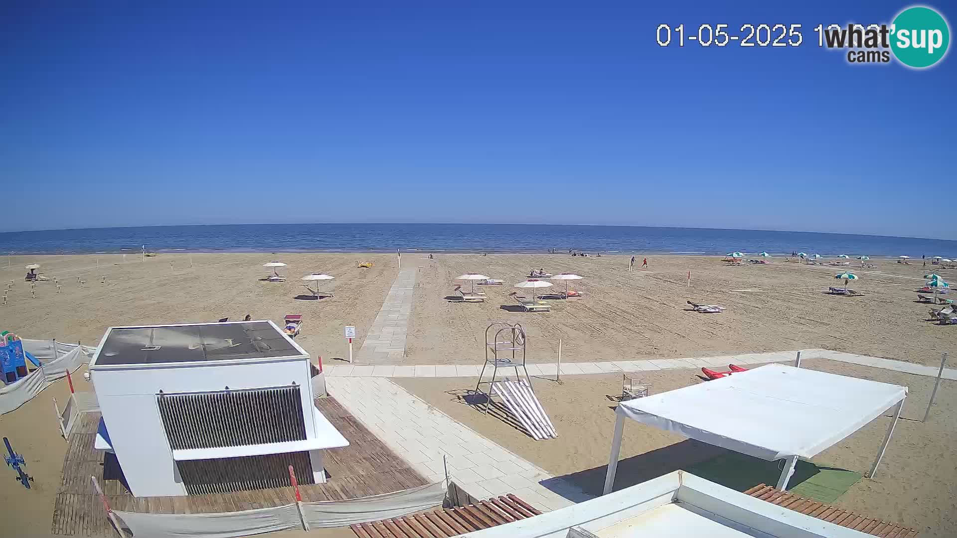Live webcam Riccione beach – Bagni Oreste spiaggia 115