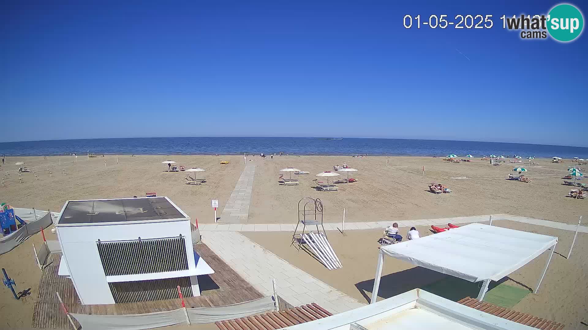 Live webcam Riccione – Bagni Oreste spiaggia 115