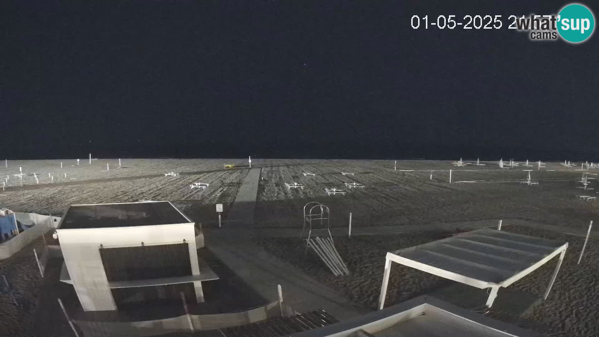 Live webcam Riccione Strand – Bagni Oreste spiaggia 115 – Italien