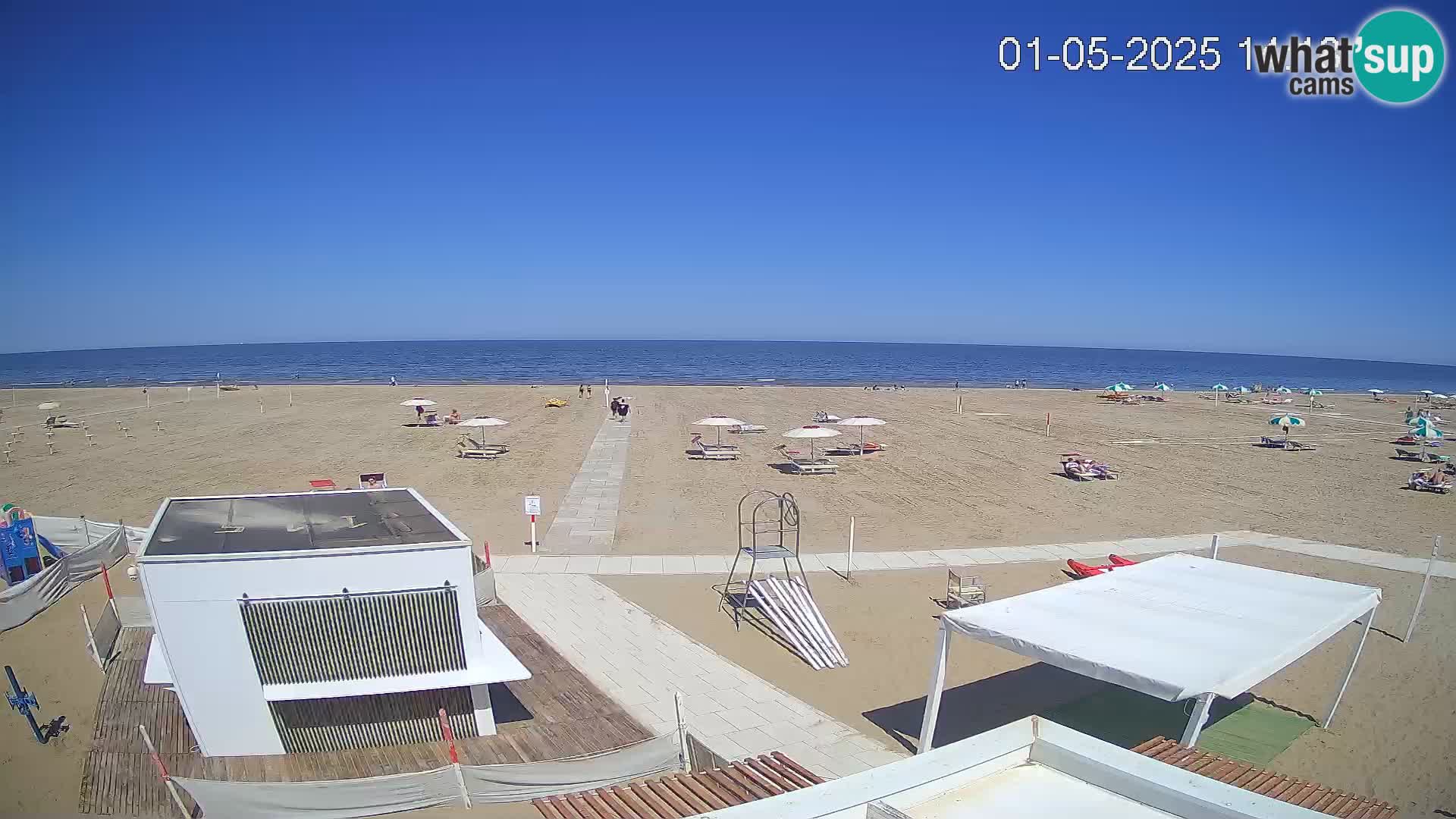Live webcam Riccione – Bagni Oreste spiaggia 115