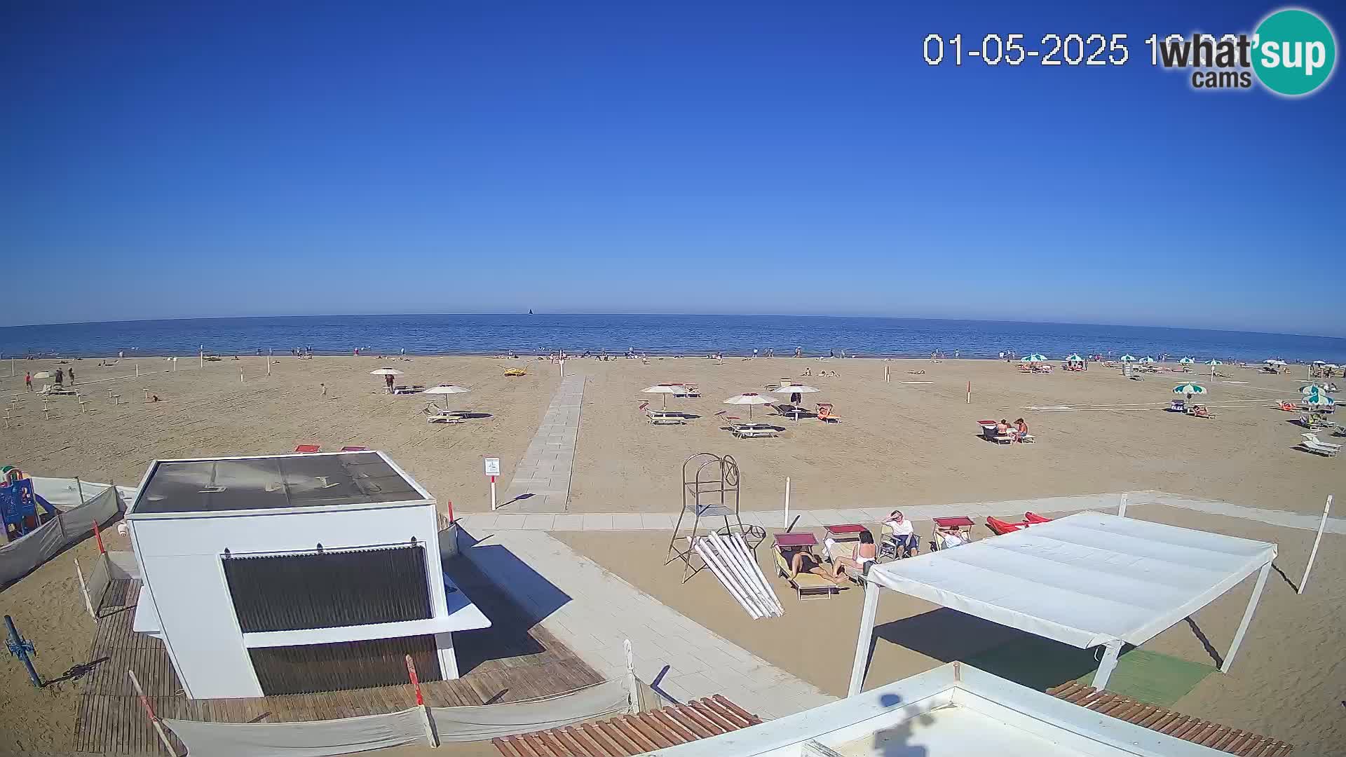 Live webcam Riccione – Bagni Oreste spiaggia 115