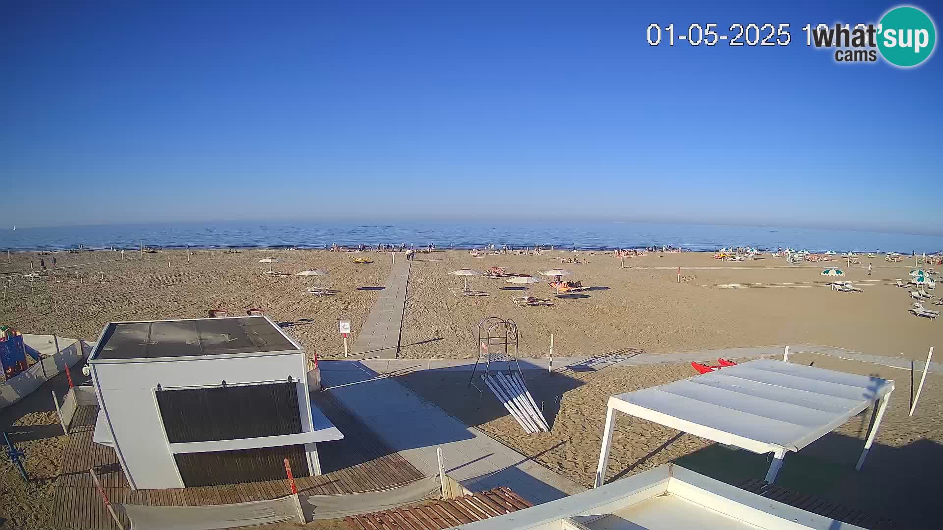 Live webcam Riccione – Bagni Oreste spiaggia 115