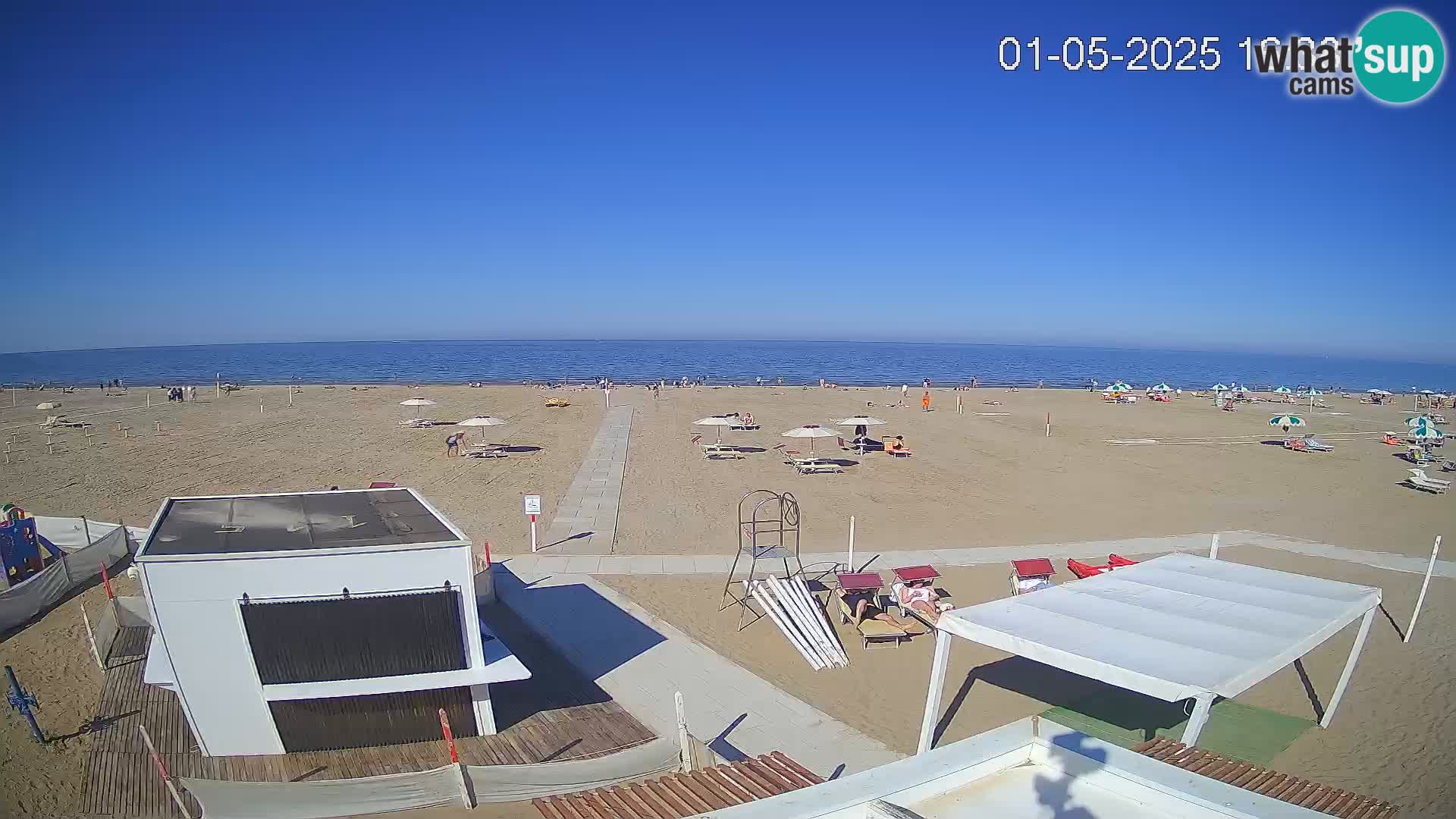 Live webcam Riccione – Bagni Oreste spiaggia 115