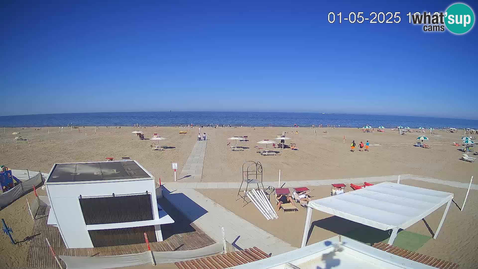Webcam Riccione plage – Bagni Oreste spiaggia 115 – Italie