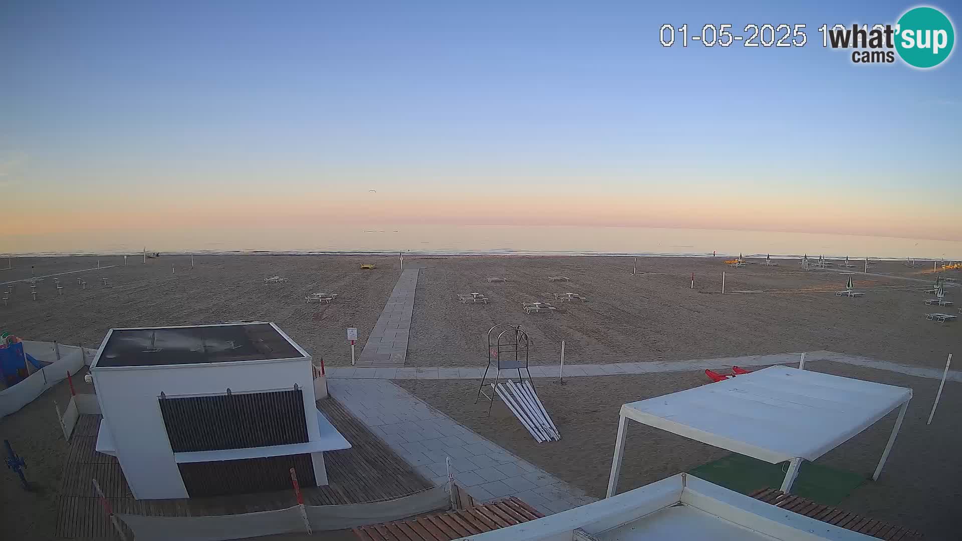 Webcam Riccione plage – Bagni Oreste spiaggia 115 – Italie