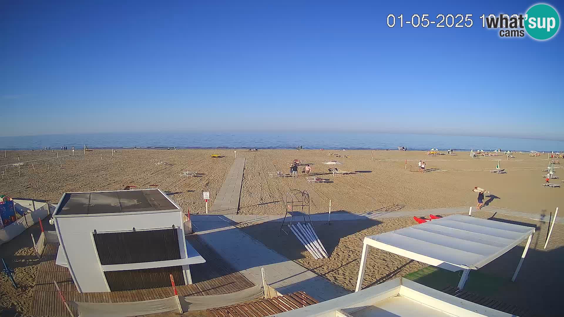 Web kamera plaža Riccione – Bagni Oreste spiaggia 115 – Italija